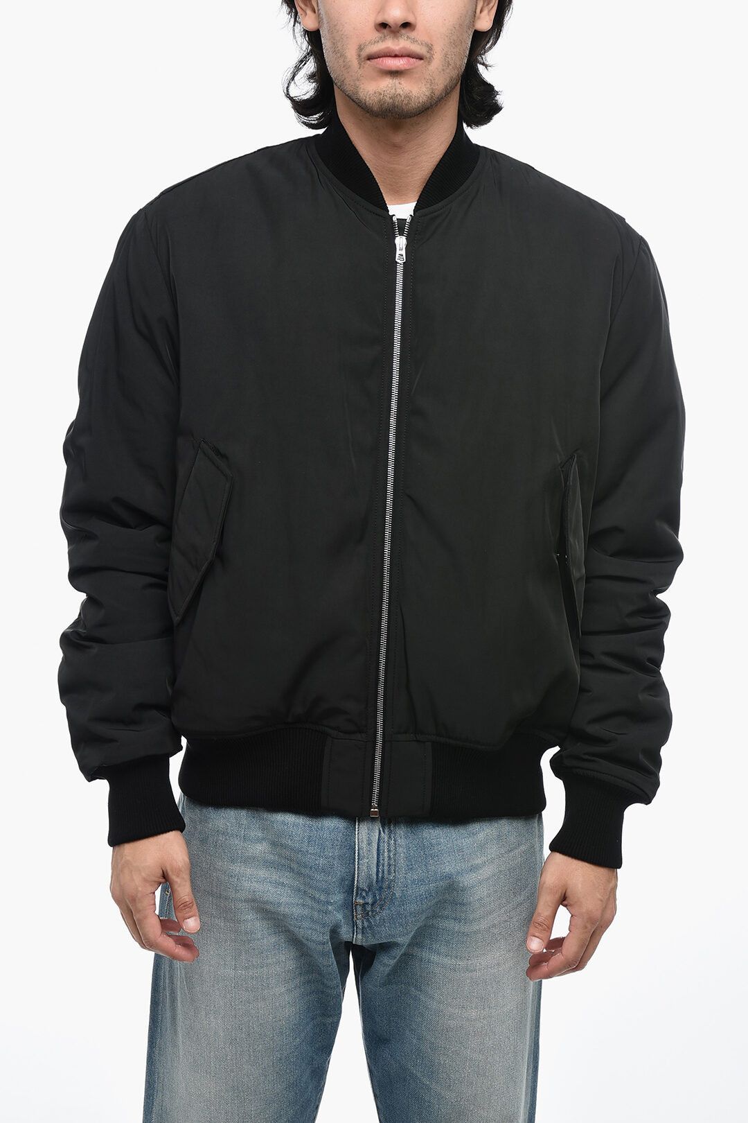 1989 STUDIO og1mm1024 Padded Bomber Jacket in Black Size US M / EU 48-50 / 2 - 1 Thumbnail