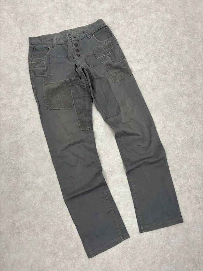 Dolce & Gabbana AW2011 Dolce & Gabbana Grey Patchwork Slim Pants Size US 28 / EU 44 - 5 Thumbnail