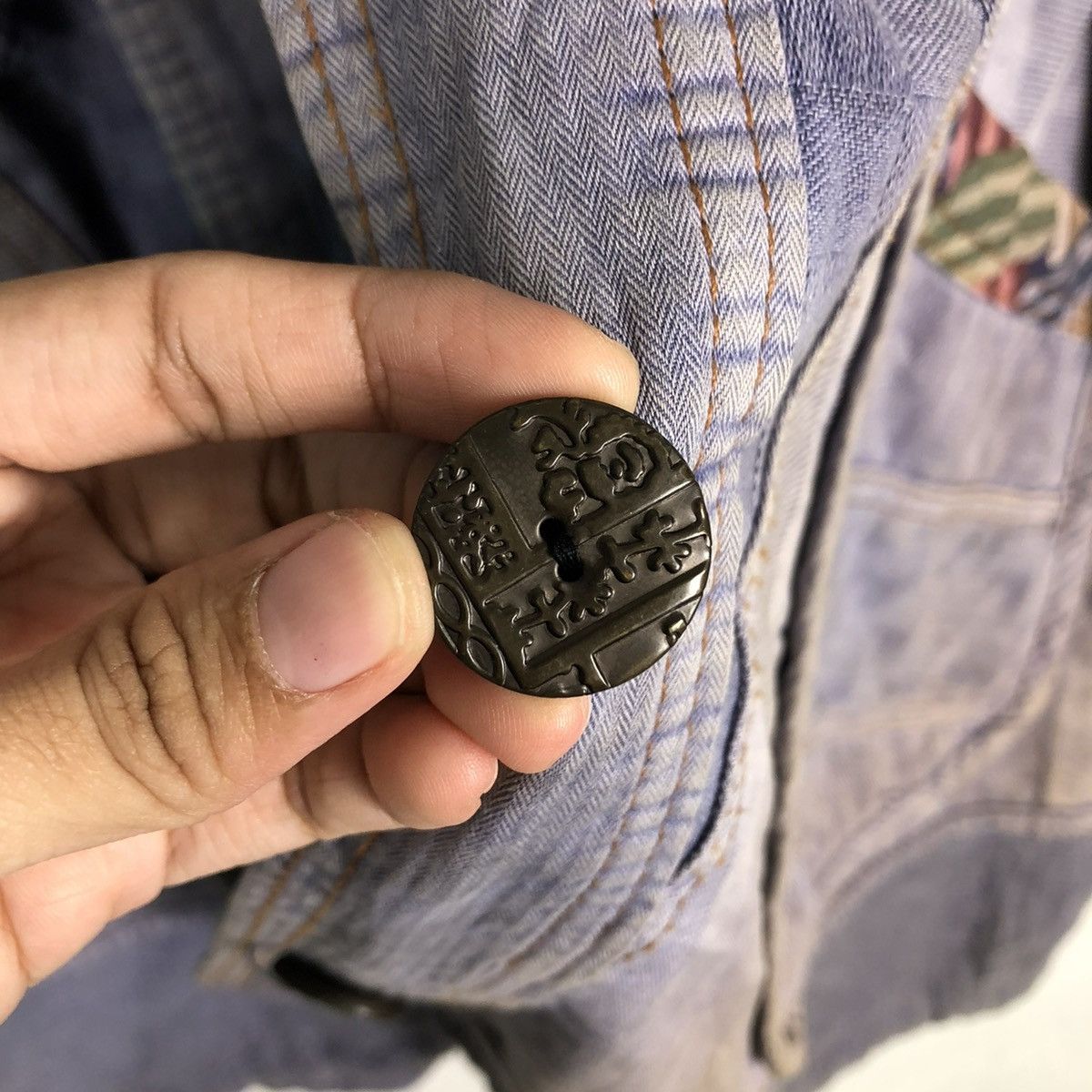 Japanese Brand × Vintage 🔥VINTAGE TRADITIONAL BUTTON JACKET NATIVE ISSEY MIYAKE JAPAN Size US M / EU 48-50 / 2 - 16 Thumbnail