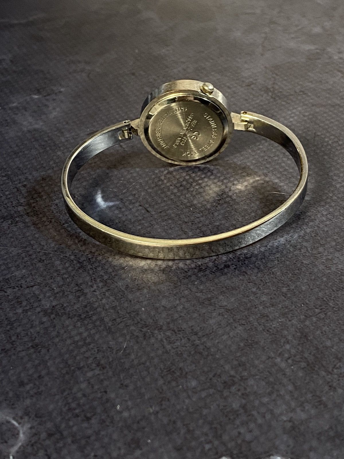 Jewelry × Vintage Elegant Geneva Quartz Steel Bangle Watch Japanese Brand Size ONE SIZE - 4 Thumbnail