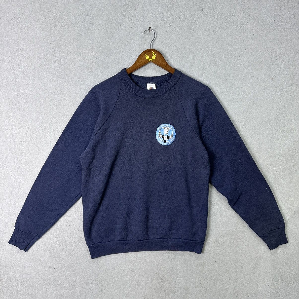 Vintage Vintage 90s USA Made Fruit of the Loom Sweatshirt Size US L / EU 52-54 / 3 - 1 Thumbnail