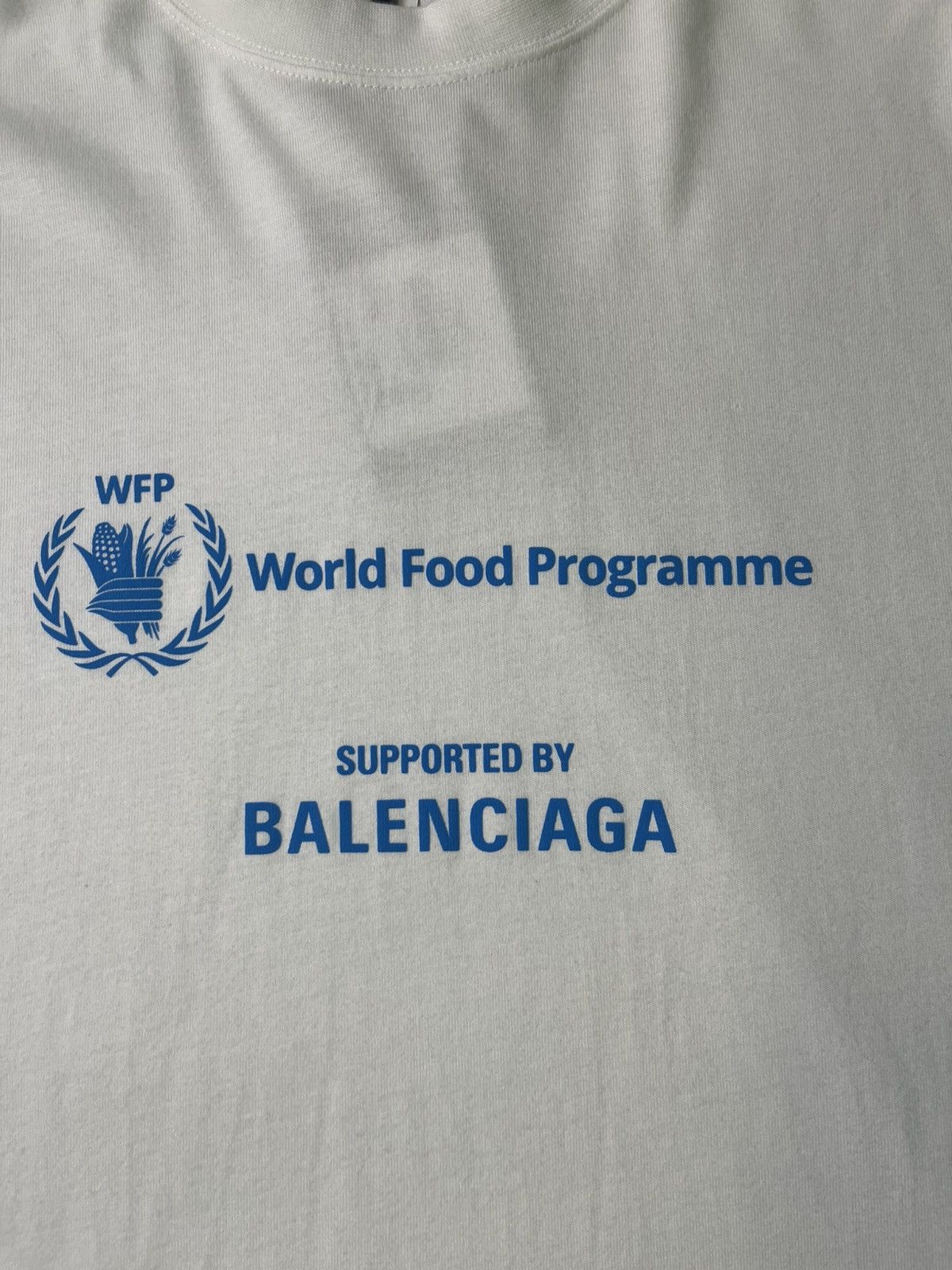 Balenciaga Balenciaga x World Food Programme White T-Shirt Size US XXL / EU 58 / 5 - 4 Thumbnail