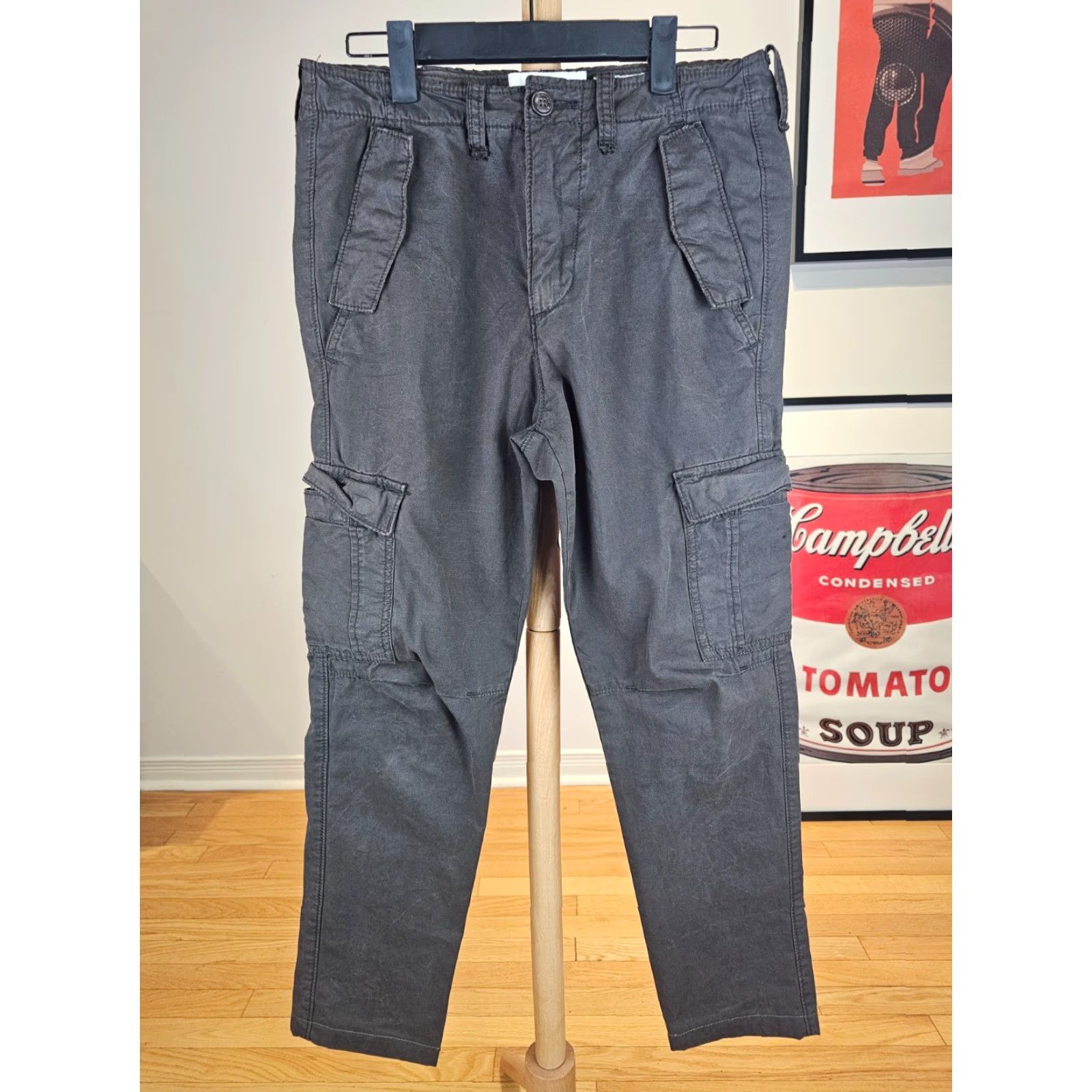 Abercrombie & Fitch VINTAGE Abercrombie & Fitch BROWN CARGO COTTON PANTS Women SZ 28 Cargo Pants Brown 28x26 36 Size 28" / US 6 / IT 42 - 2 Thumbnail