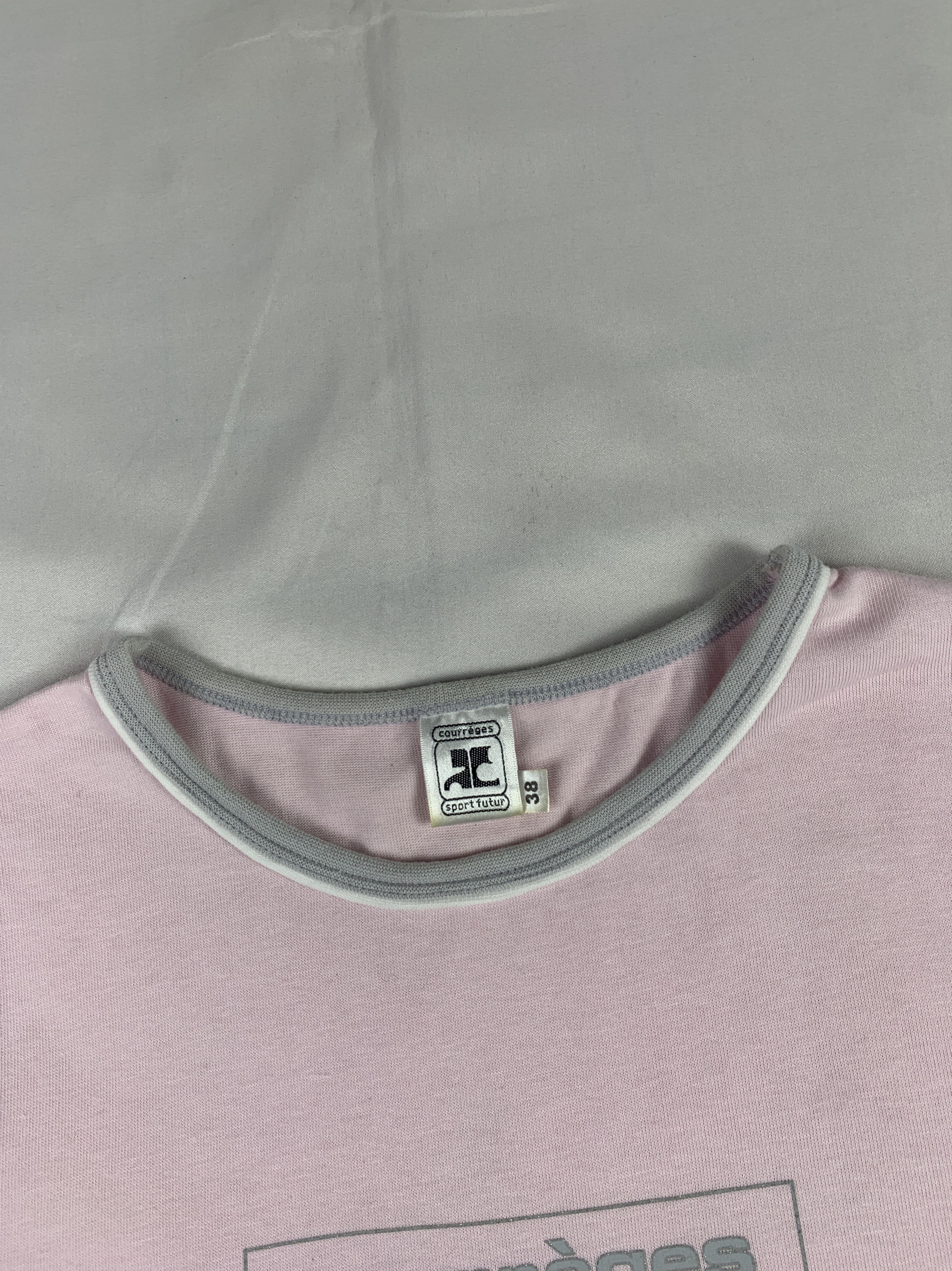 Courreges 2000s courreges sport futur Soft Pink Tee (M) Size M / US 6-8 / IT 42-44 - 6 Thumbnail