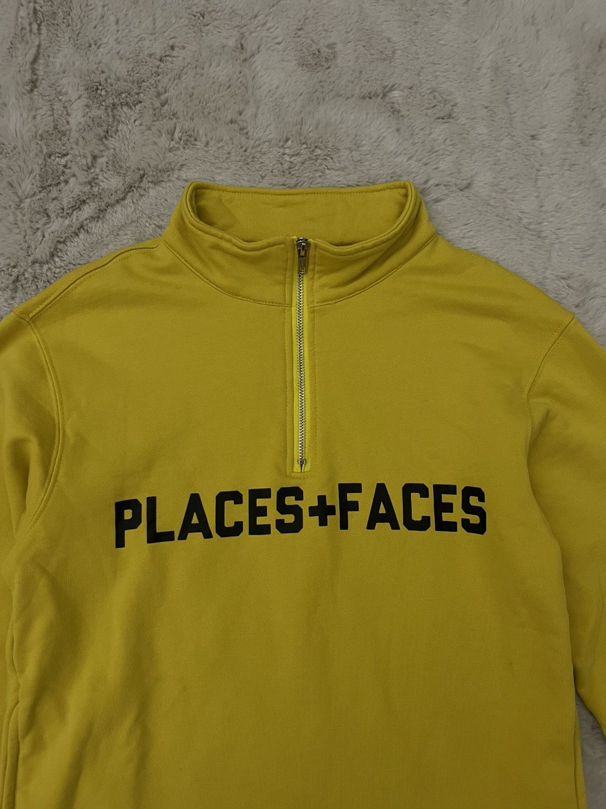 Places + Faces Places+Faces Yellow Quarter Zip Size US S / EU 44-46 / 1 - 3 Thumbnail