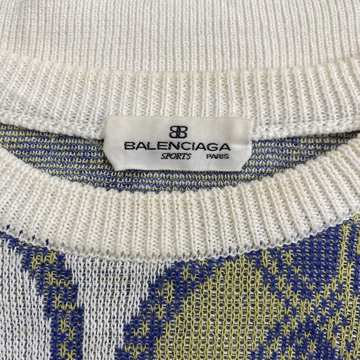 Balenciaga 80s Vintage Balenciaga Paris Multicolour Chains Knit Sweater Size US M / EU 48-50 / 2 - 7 Thumbnail
