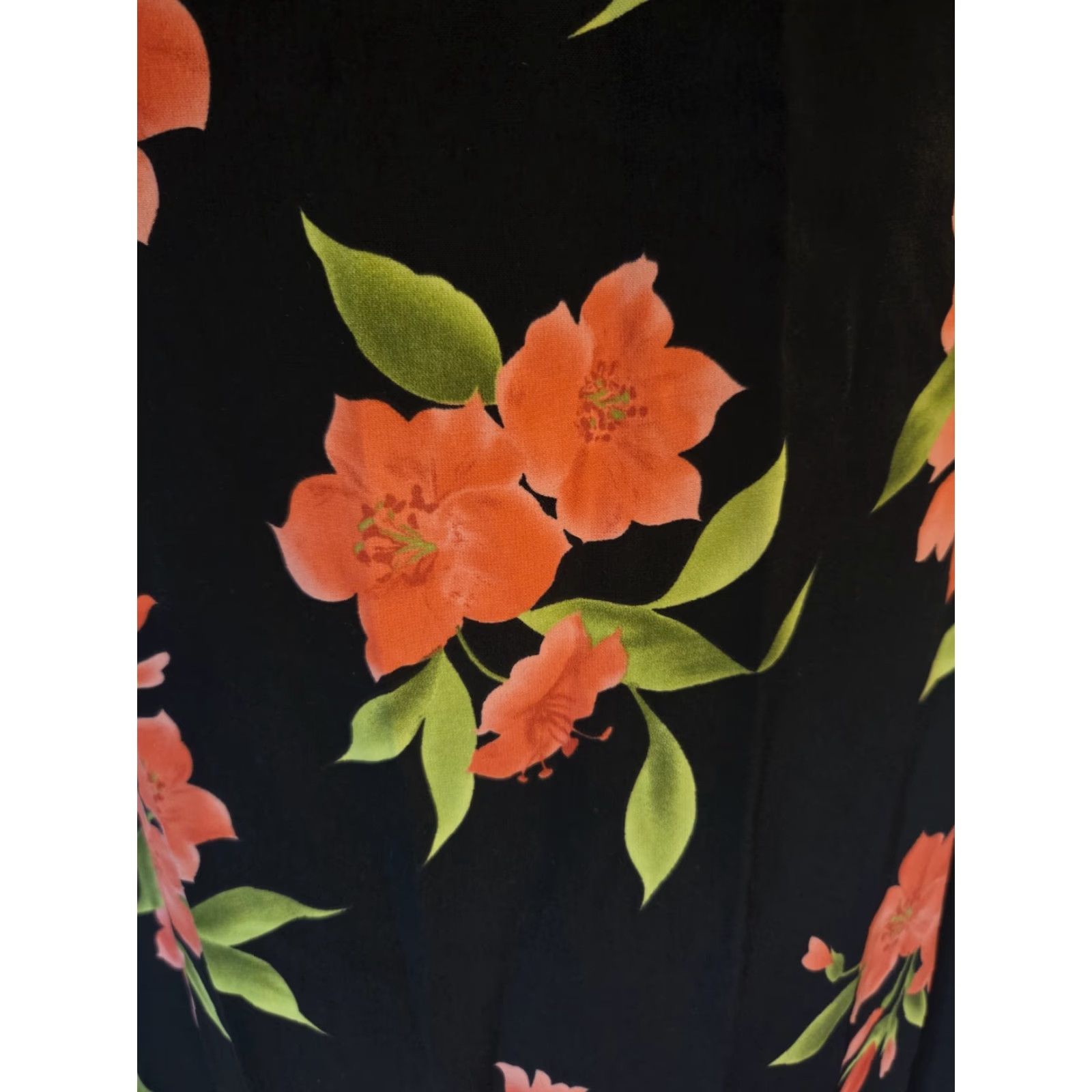 Vintage Studio I Black Floral Sleeveless Sheath Maxi Dress Womens 10 Size L / US 10 / IT 46 - 3 Thumbnail