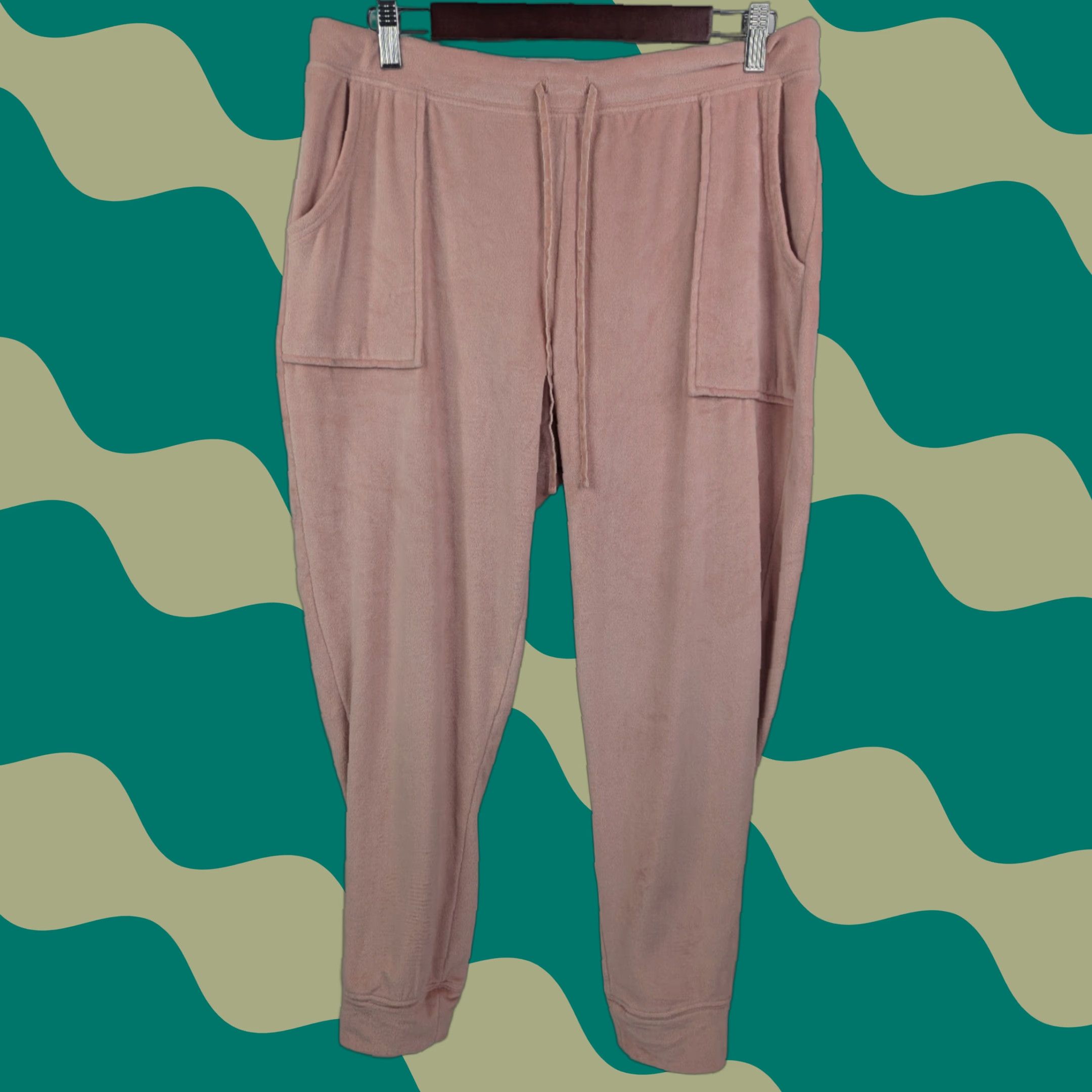 House of Harlow VINTAGE House of Harlow 1960 Nicole Richie Pink Velour Sweatpants Joggers Size Large Size 36" / US 14 / IT 50 - 1 Thumbnail