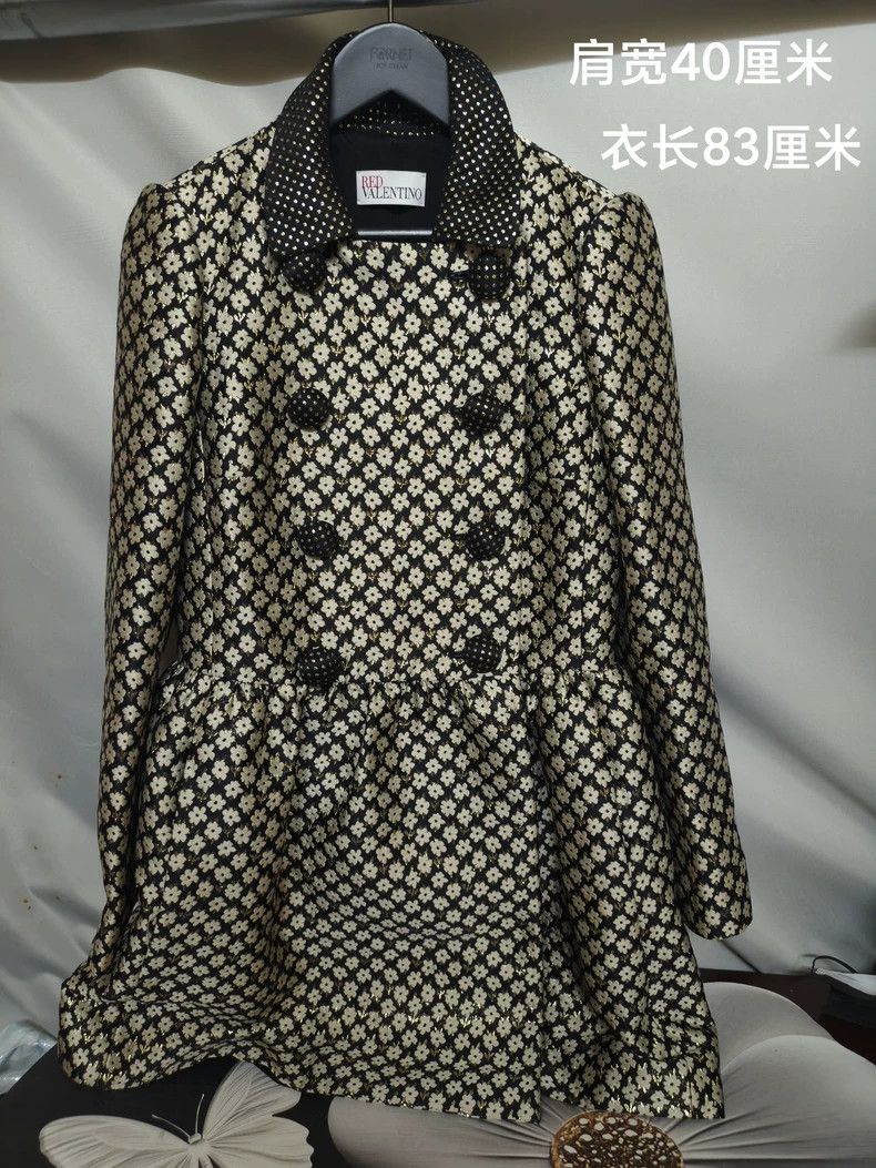 Valentino Valentino A jacquard jacket with small black flowers Size L / US 10 / IT 46 - 9 Thumbnail