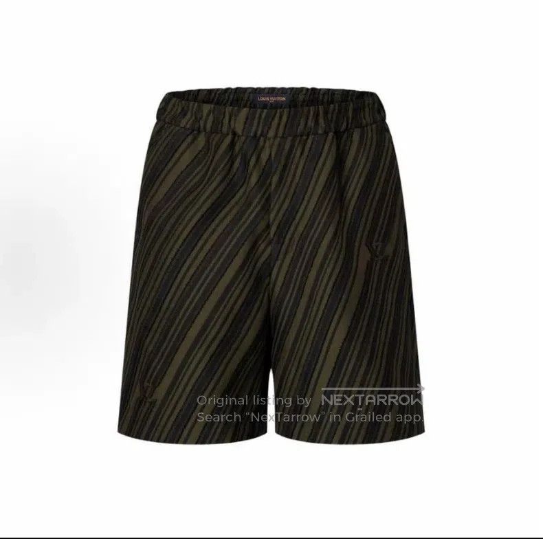 Louis Vuitton Louis Vuitton size US 48 Black and green striped embroidere Size US 32 / EU 48 - 6 Thumbnail