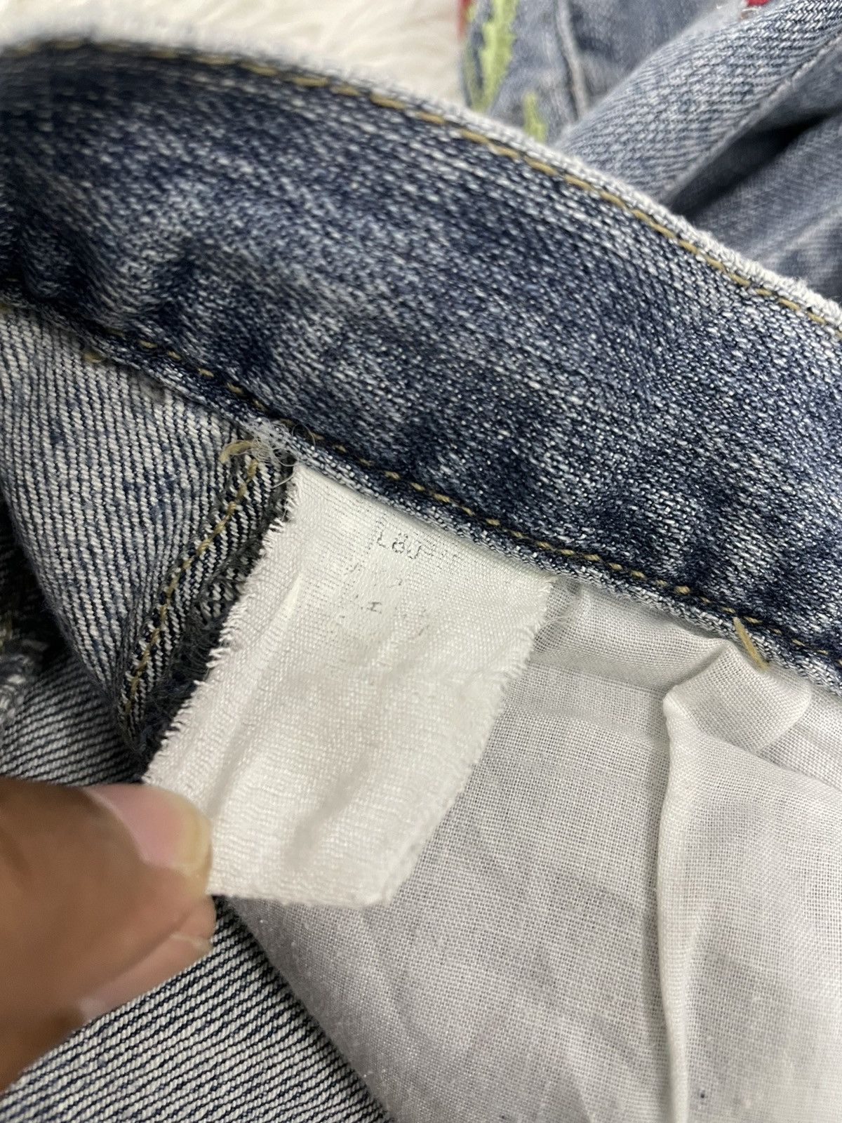 Japanese Brand Origin Jeans Pant Side Flowers Size 31" - 13 Thumbnail