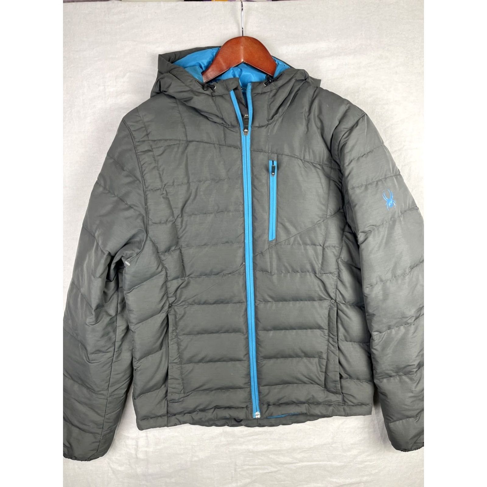 Spyder Spyder USA Ski Team Jacket Mens Small Gray Dolomite Down Hoody 700 Fill Puffer Reddit No. Size US S / EU 44-46 / 1 - 6 Thumbnail