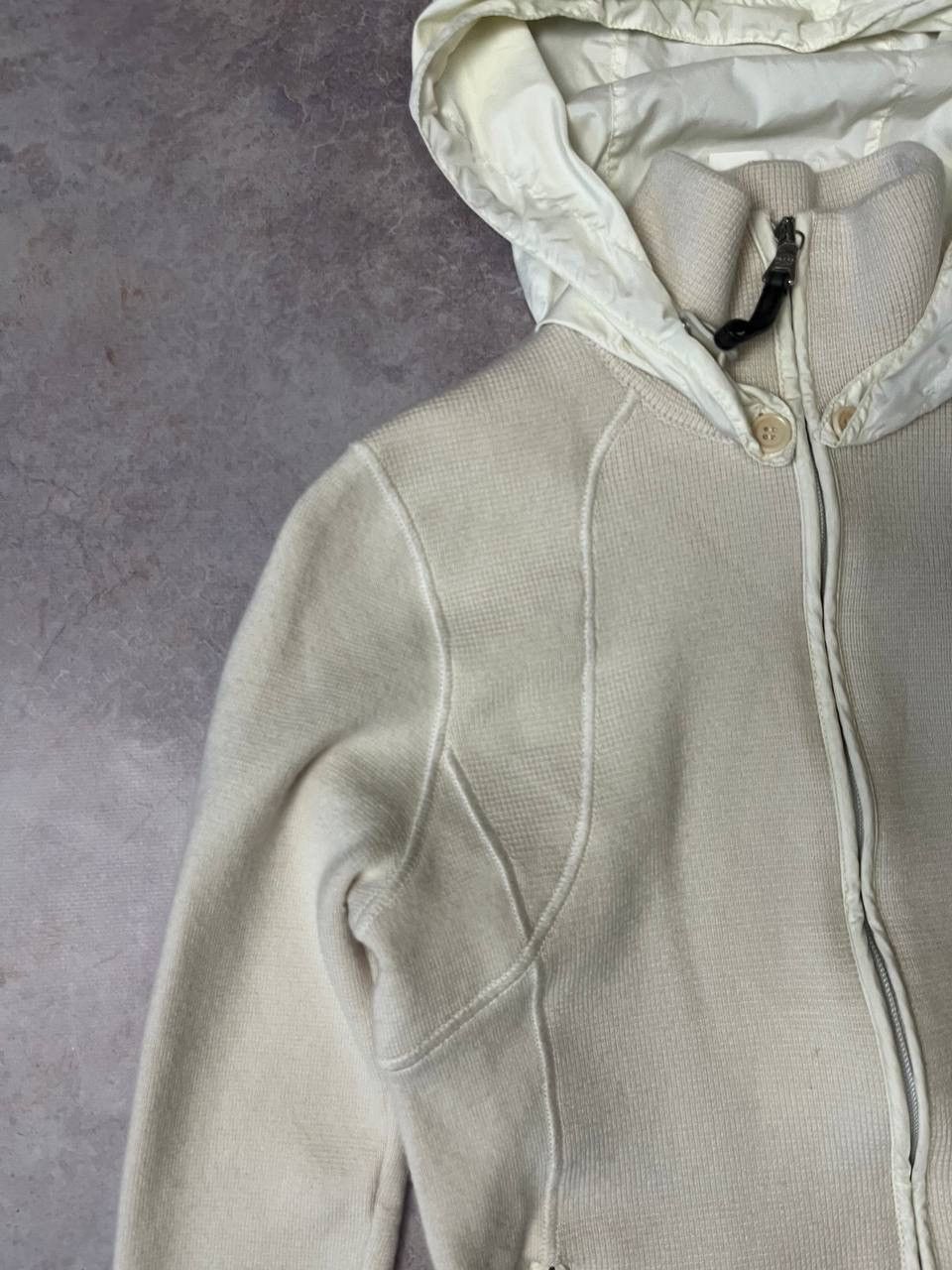Designer × Prada Prada Zip-Hoodie Sweater Wool 100% Luxury Black Logo Size M / US 6-8 / IT 42-44 - 4 Thumbnail