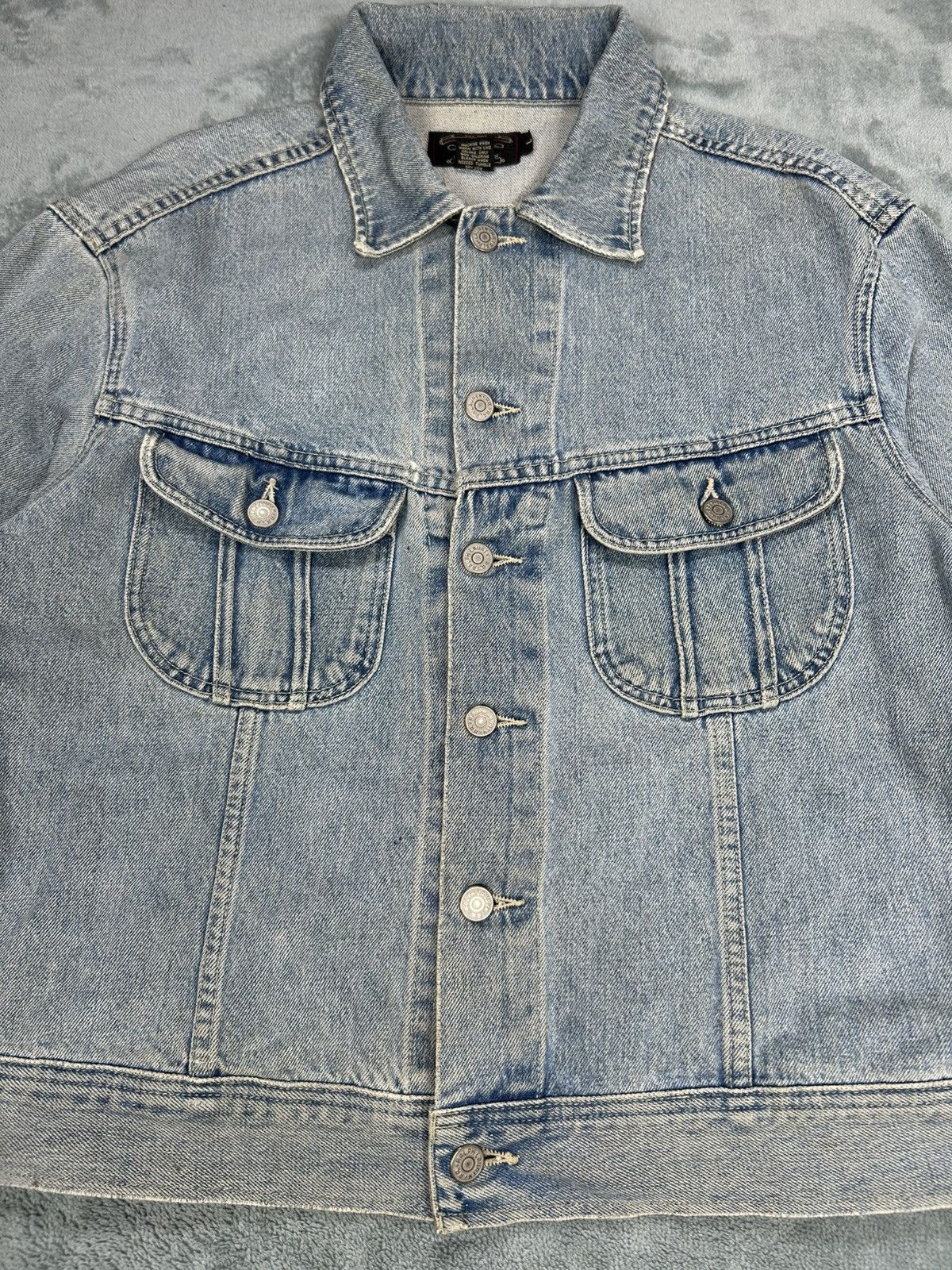 RRL Ralph Lauren Vintage Double RL Trucker Denim Jacket. J054 Size US L / EU 52-54 / 3 - 4 Thumbnail