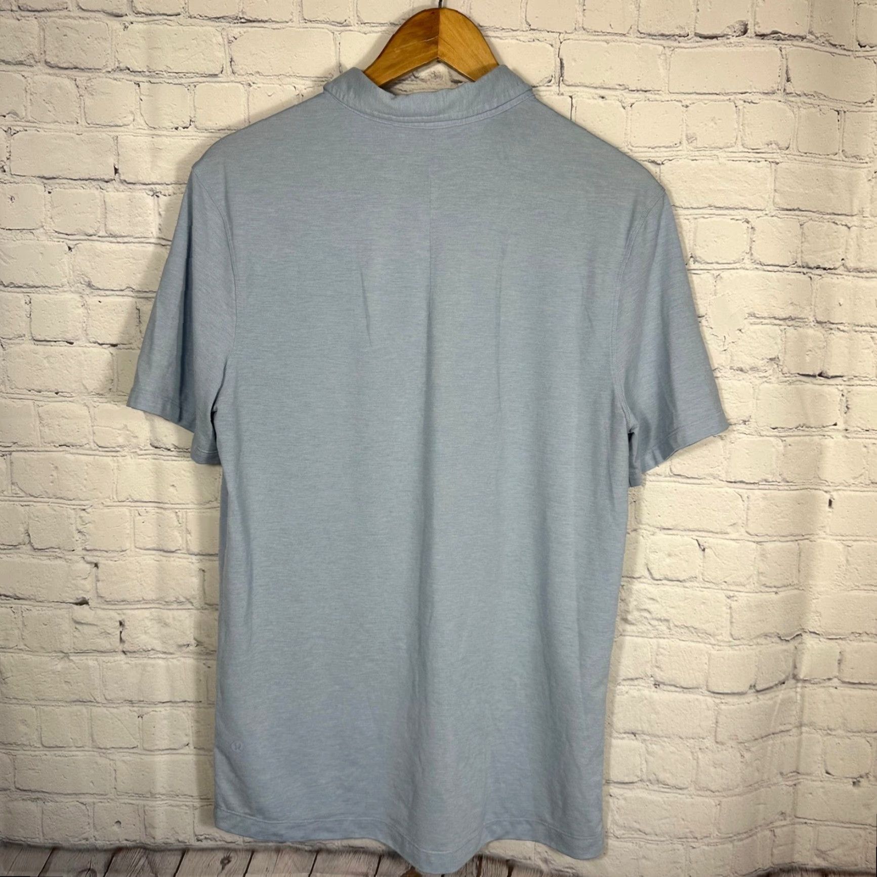 Lululemon Lululemon Polo Shirt Mens Light Blue Heathered Short Sleeve S Shirt Golf Gym Traveling Activewear Casual Boys Women? Size US S / EU 44-46 / 1 - 4 Thumbnail