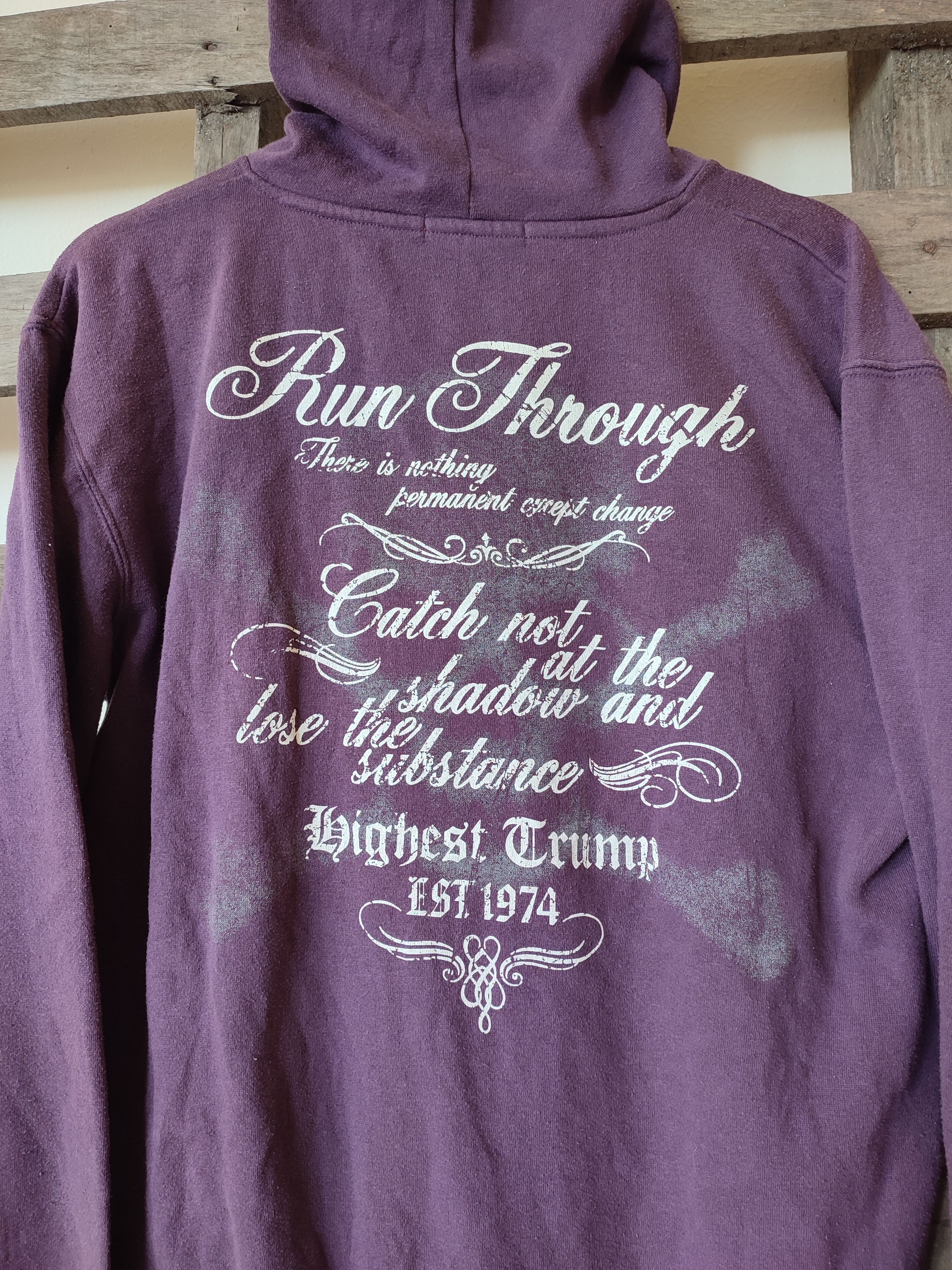 If Six Was Nine × Japanese Brand × Vintage VINTAGE BIGHEST CRUMP CROSSBONE HOODIE Size US L / EU 52-54 / 3 - 4 Thumbnail