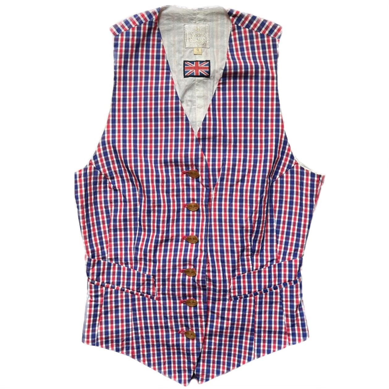 Vivienne Westwood vintage 90s plaid vest by Vivienne Westwood Size S / US 4 / IT 40 - 1 Thumbnail