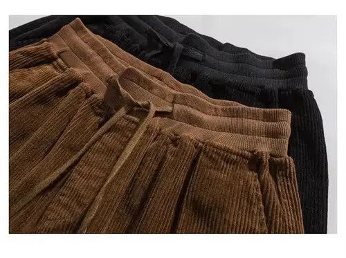Other 20AW Indigo Union Japan Black Corduroy Straight Leg Pants Size US 31 - 3 Thumbnail