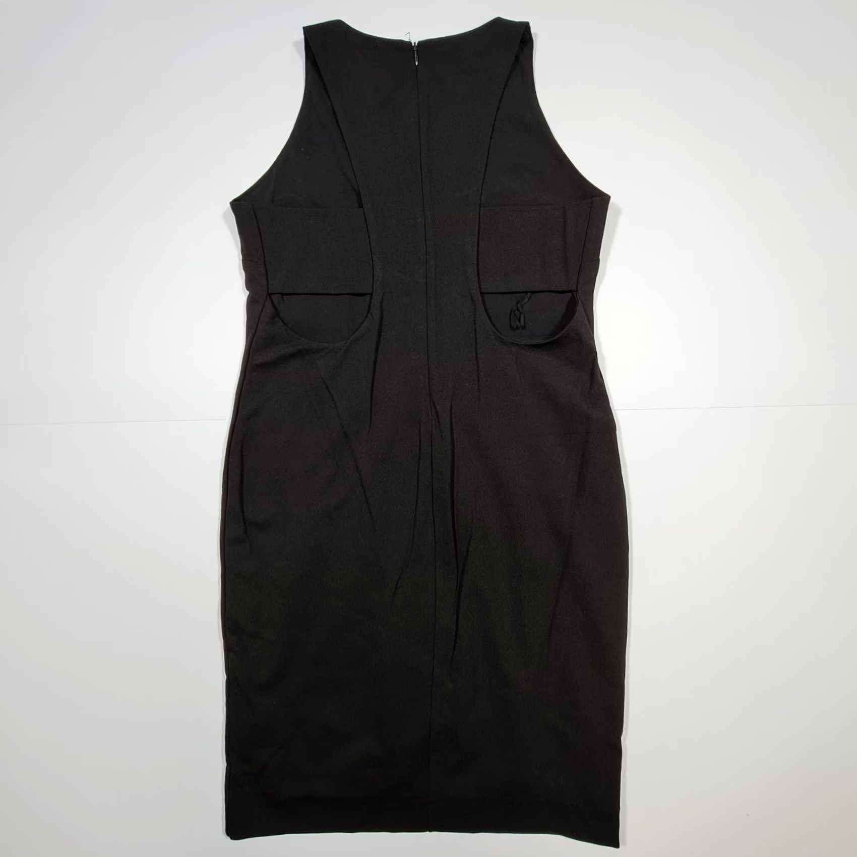 Vintage Kendall & Kylie Dress Womens Black Large Sleeveless Round Neck Knee Length Cut Out Bodycon Size L / US 10 / IT 46 - 6 Thumbnail