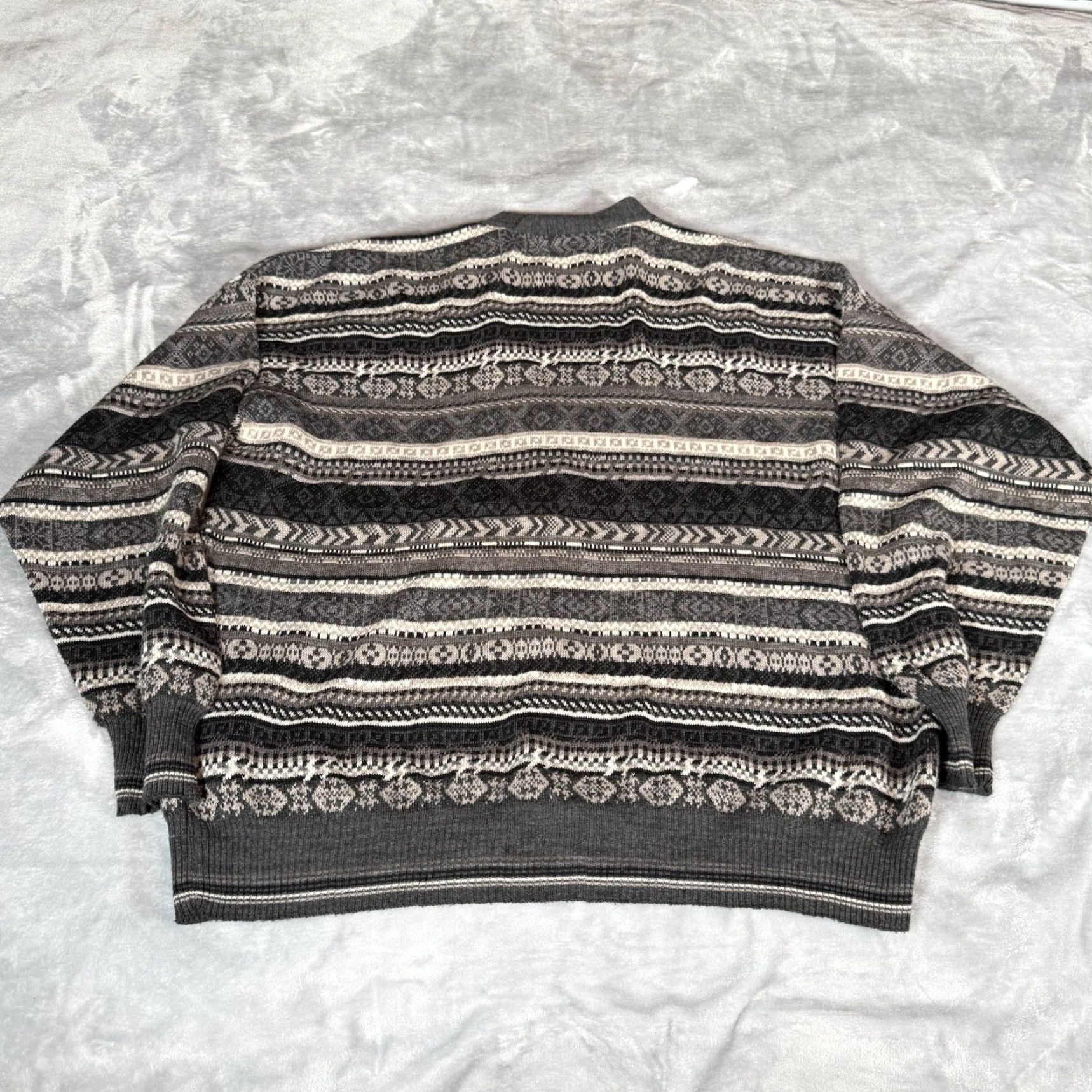 Vintage VINTAGE Florence Tricot Cardigan Sweater Mens XL Tall Wool Acrylic Italy Size US XL / EU 56 / 4 - 4 Thumbnail