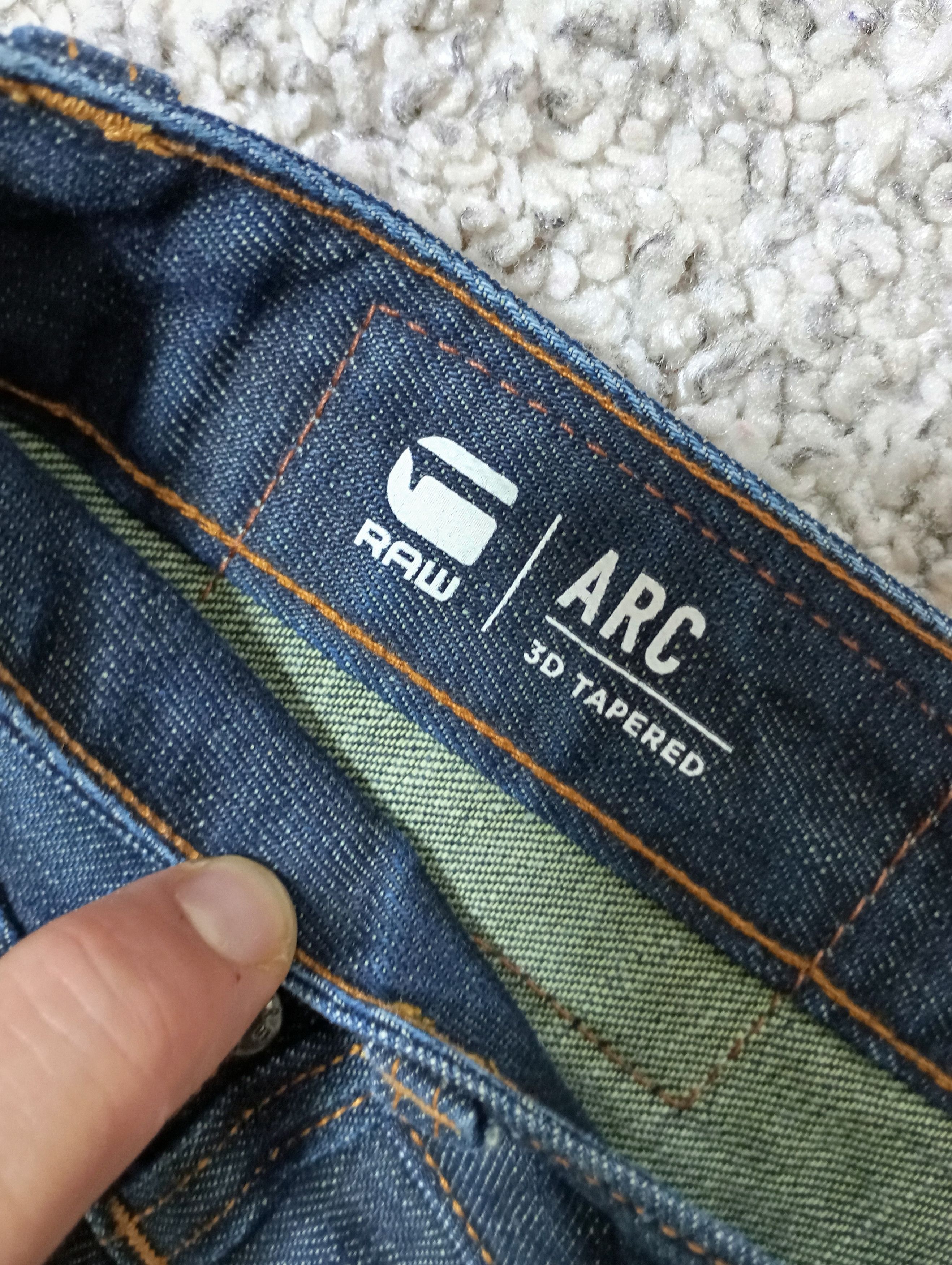 G-Star × Japanese Brand × Vintage Vintage G Star Raw Arc 3D Tapered Denim Pants Jeans Size US 34 / EU 50 - 3 Thumbnail