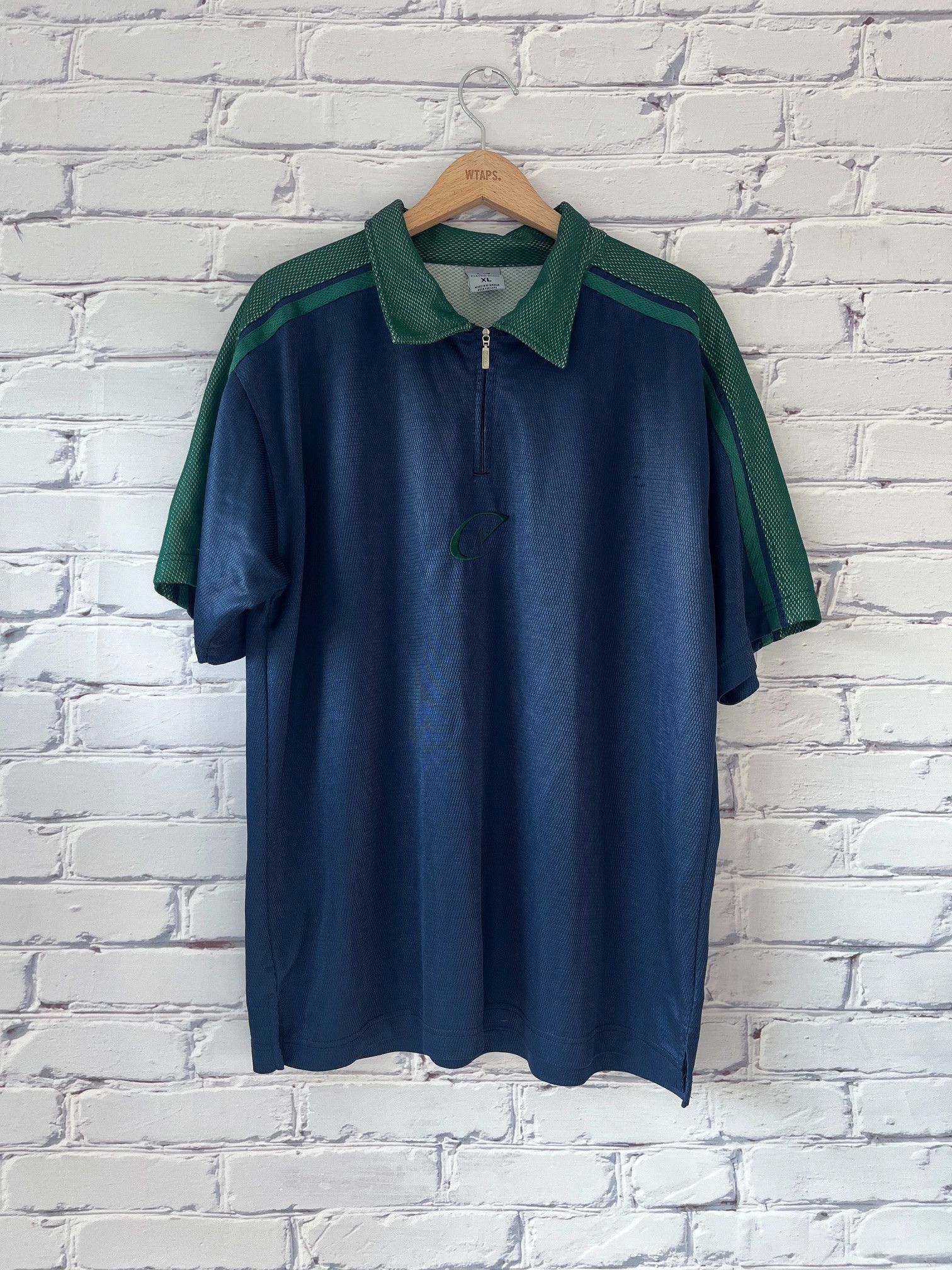 Rap Tees Vintage Claudio Nucci Mesh Zip Polo Shirt Size US XL / EU 56 / 4 - 1 Thumbnail