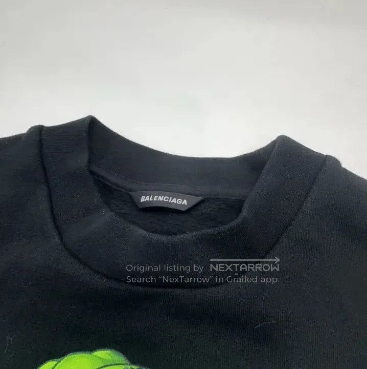 Balenciaga Balenciaga SS24 Hulk Print Black Sweatshirt. Size US M / EU 48-50 / 2 - 7 Thumbnail
