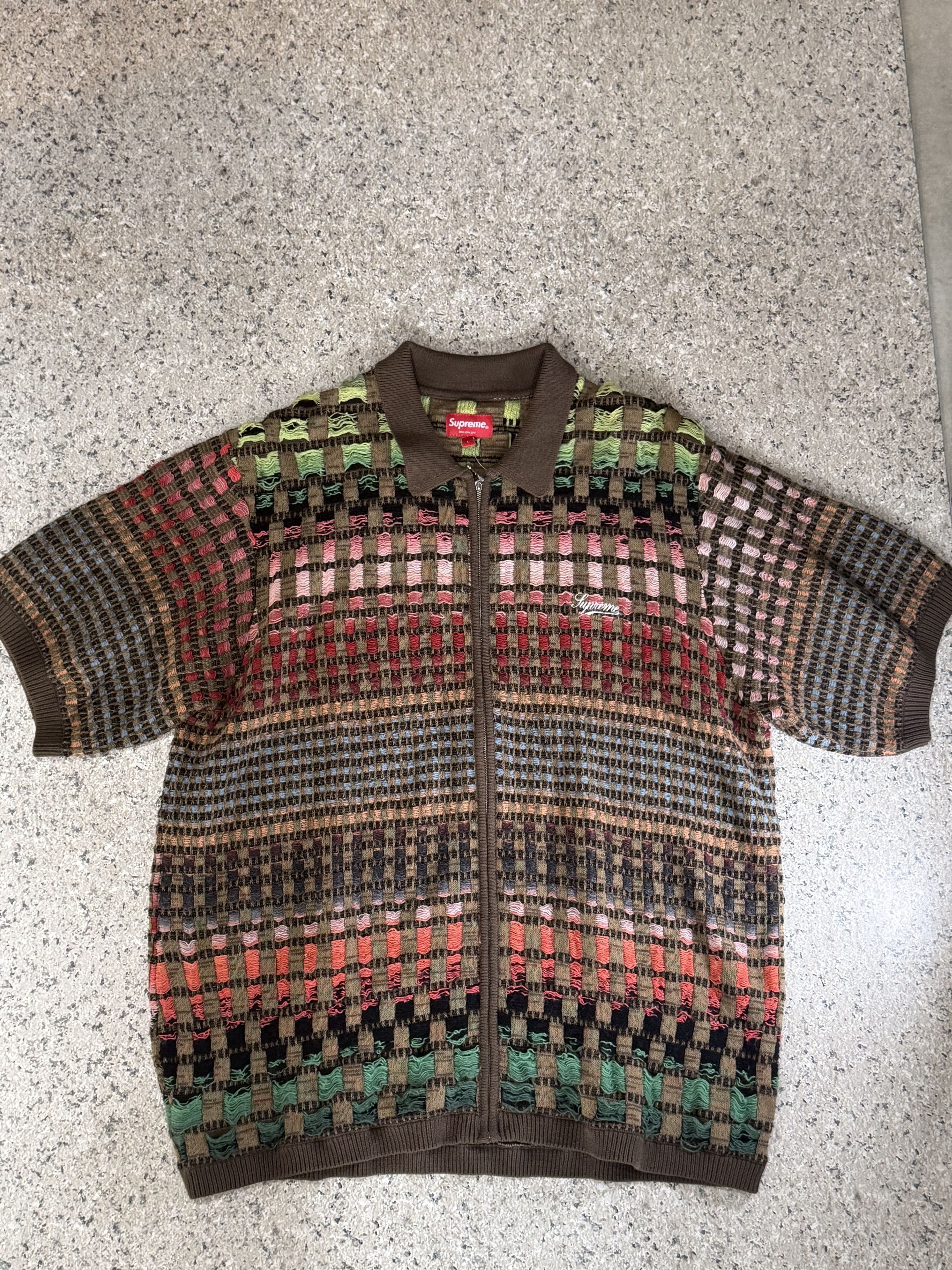 Supreme Supreme knit zip up polo | Grailed