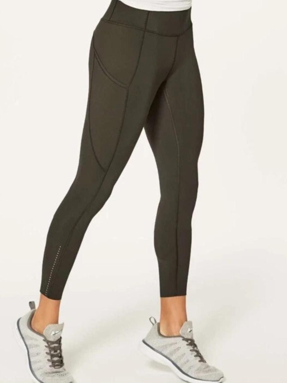 Lululemon Lululemon dark olive leggings Size 27" / US 4 / IT 40 - 1 Thumbnail