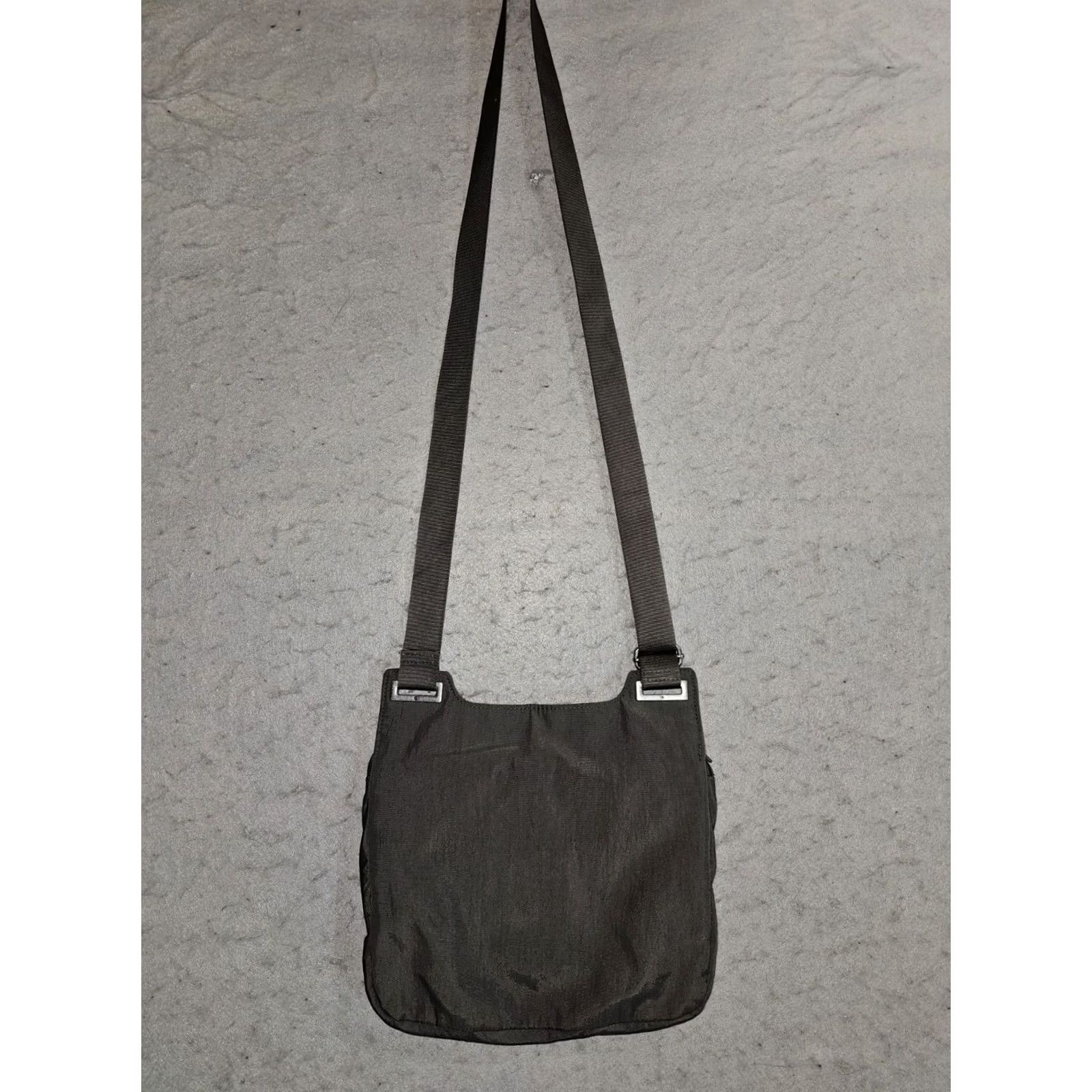 Vintage Baggallini Crossbody Bag Nylon Grey/Yellow Adjustable Travel Purse Size M / US 6-8 / IT 42-44 - 6 Thumbnail