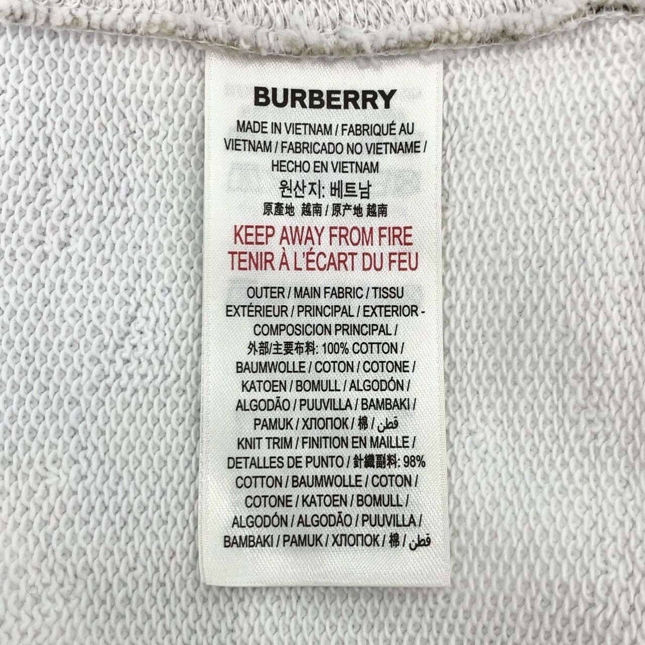 Burberry Burberry Check Patchwork White Hoodie with Long Sleeves (Siz Size XS / US 0-2 / IT 36-38 - 7 Thumbnail