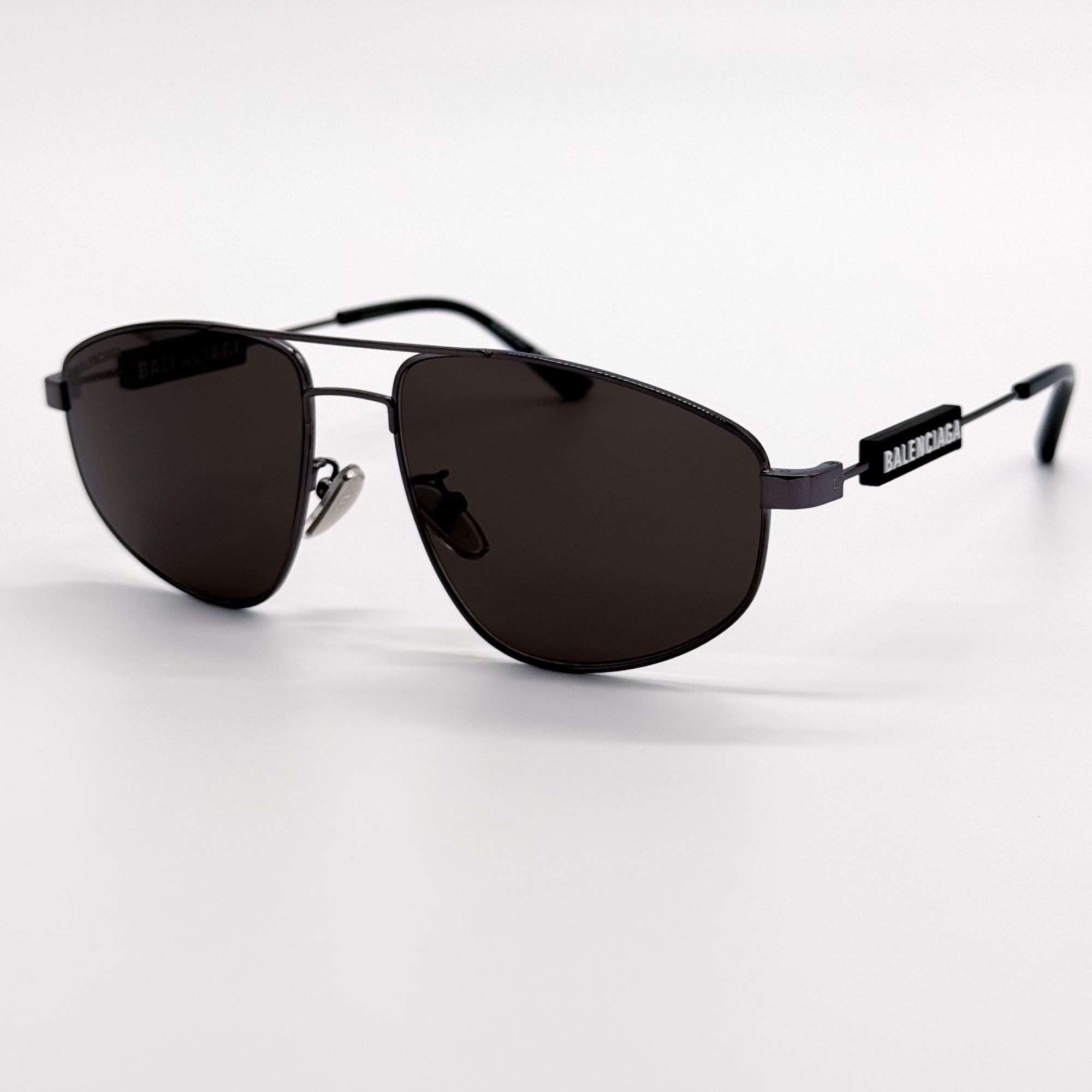 Balenciaga NEW BALENCIAGA BB0115S 001 SUNGLASSES BLACK PILOT UNISEX Size ONE SIZE - 3 Thumbnail