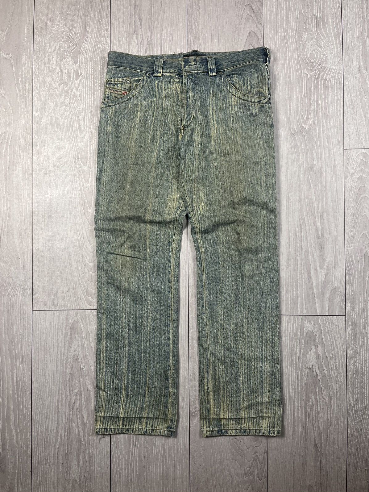 Diesel × Vintage Vintage Y2K Diesel Faded Pants Jeans Size US 33 - 1 Thumbnail