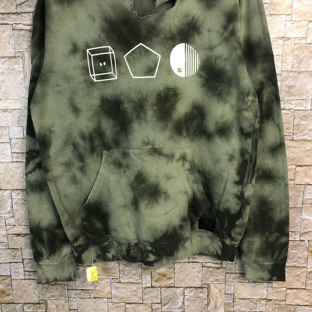 DC DC X Evan Smith Green ripped acid wash Sweatshirt #A187 Size US M / EU 48-50 / 2 - 3 Thumbnail