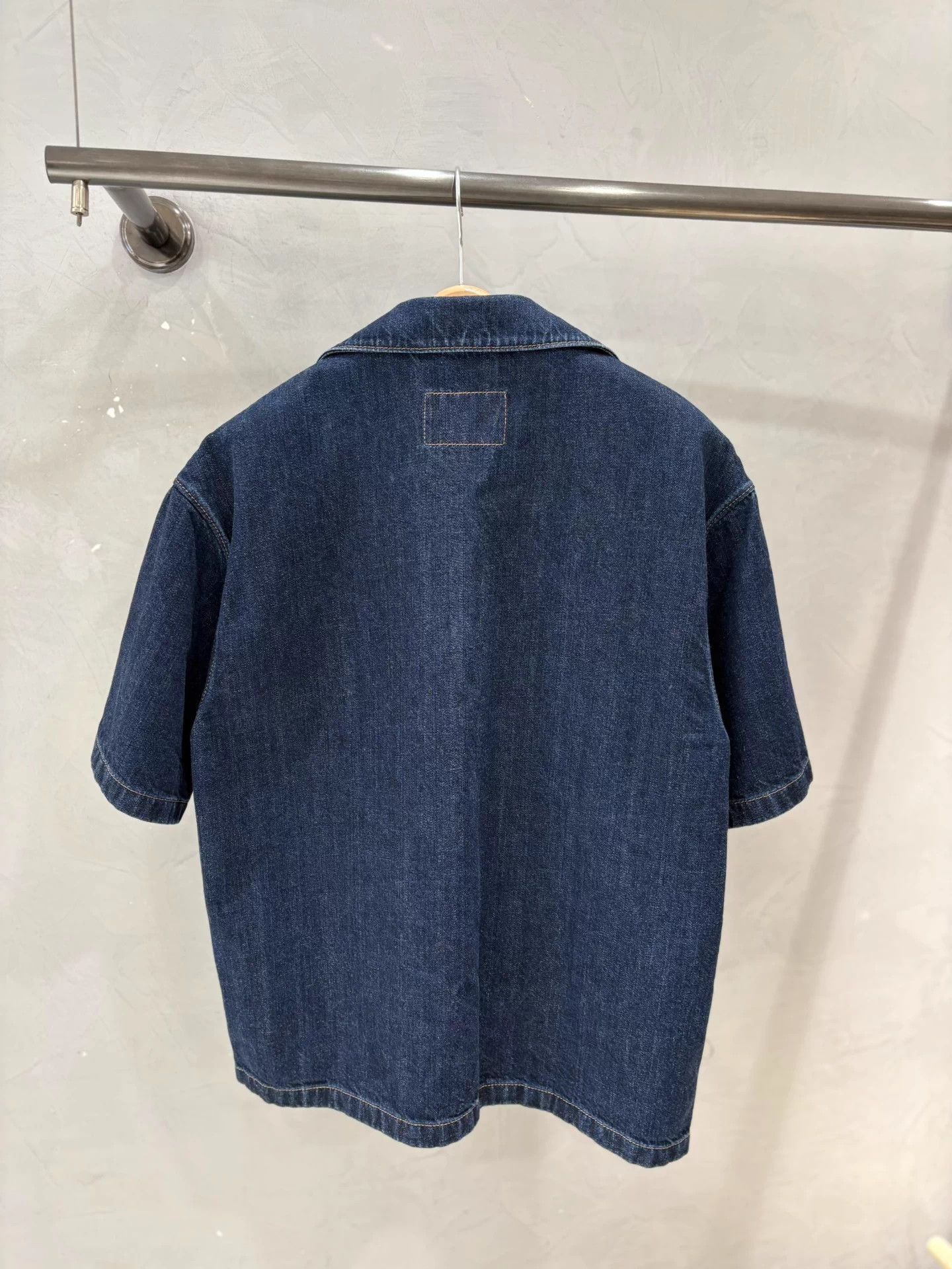 Prada Prada Triangle Logo Denim SS Jacket Li Xian Unisex Mint 38 Size US M / EU 48-50 / 2 - 3 Thumbnail