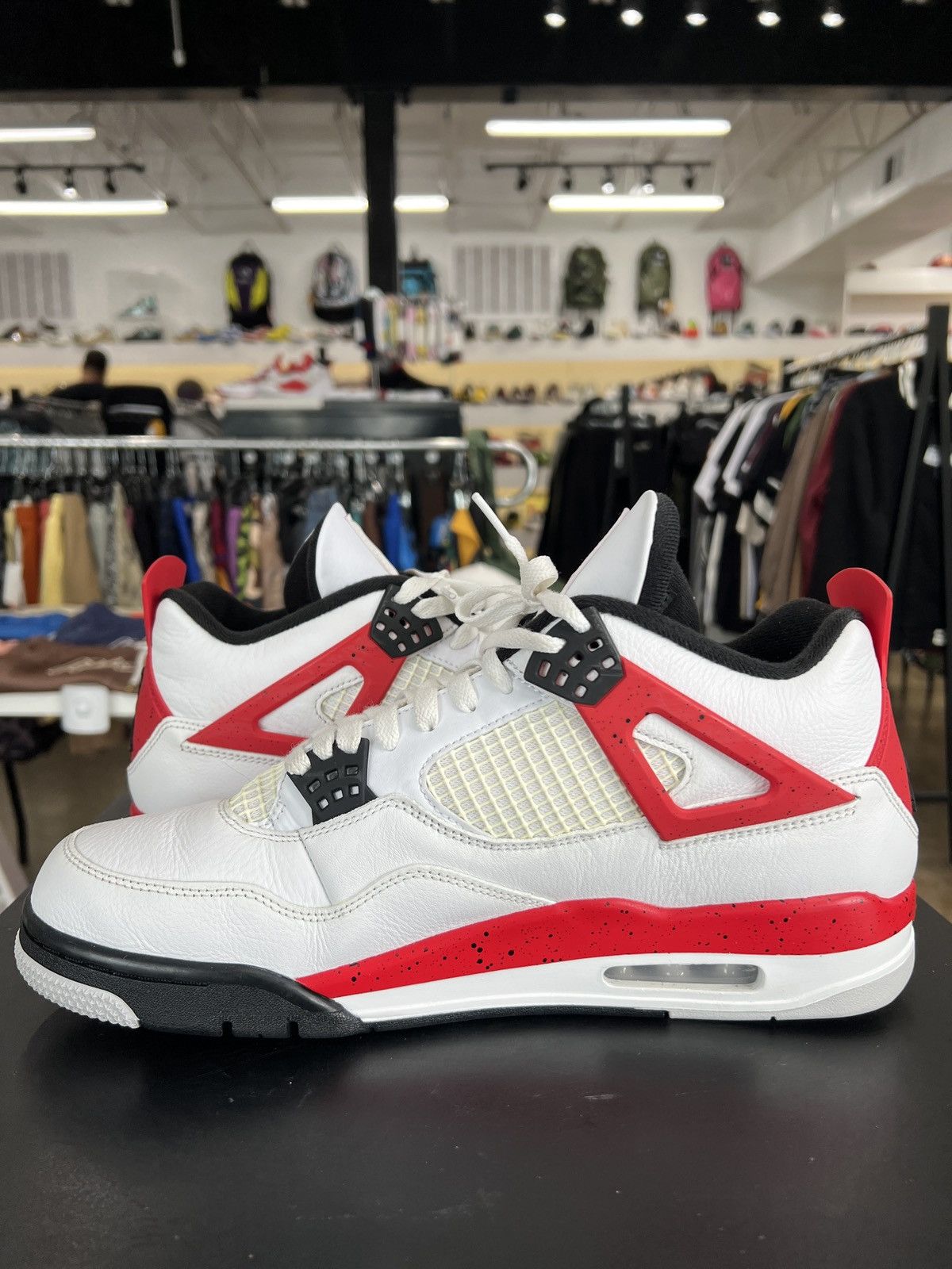 Jordan Brand Air Jordan 4 Red Cement Sz. 12.5 (2023) Size US 12.5 / EU 45-46 - 6 Thumbnail