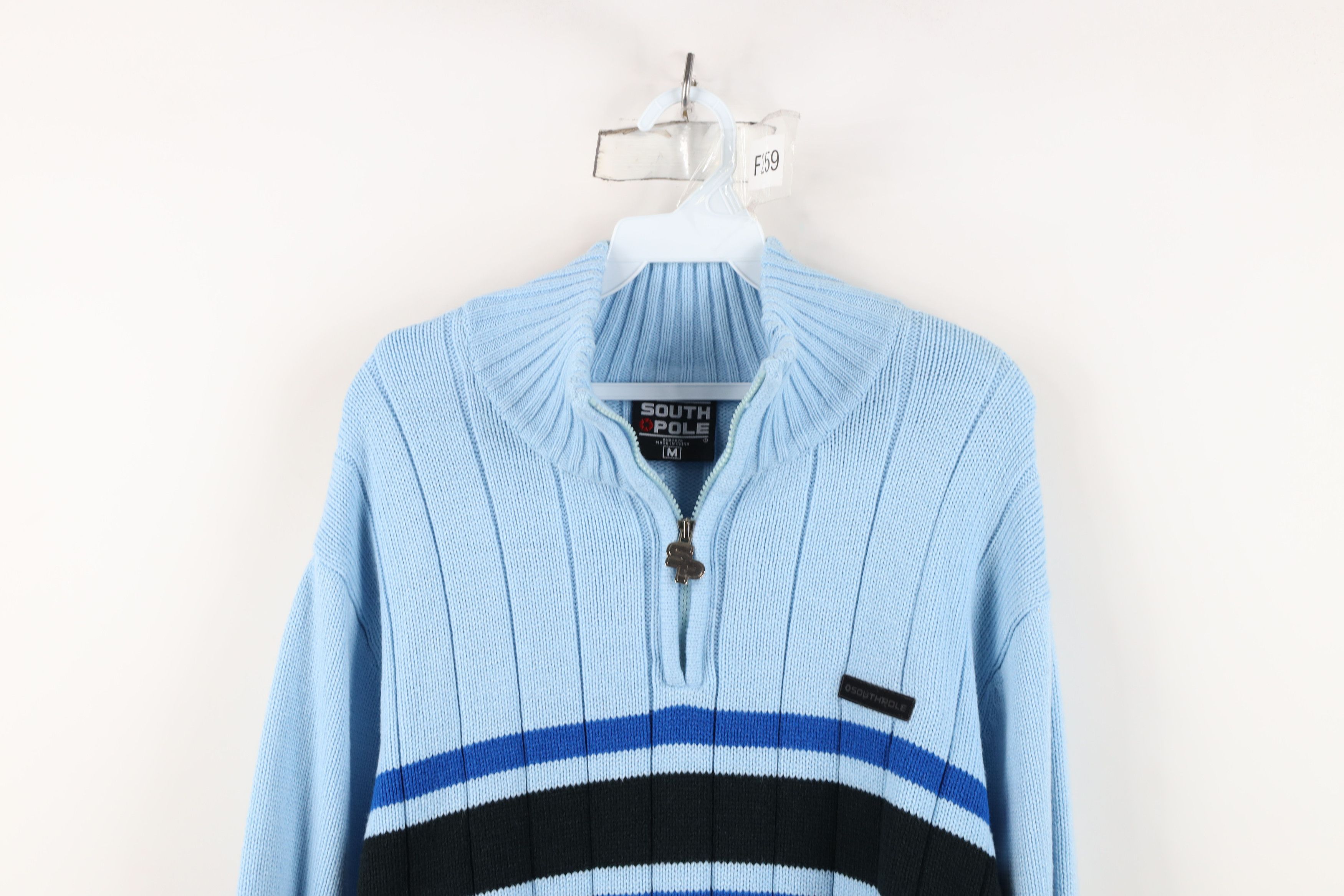 Southpole Vintage 90s Y2K Southpole Ribbed Knit Half Zip Sweater Size US M / EU 48-50 / 2 - 2 Thumbnail