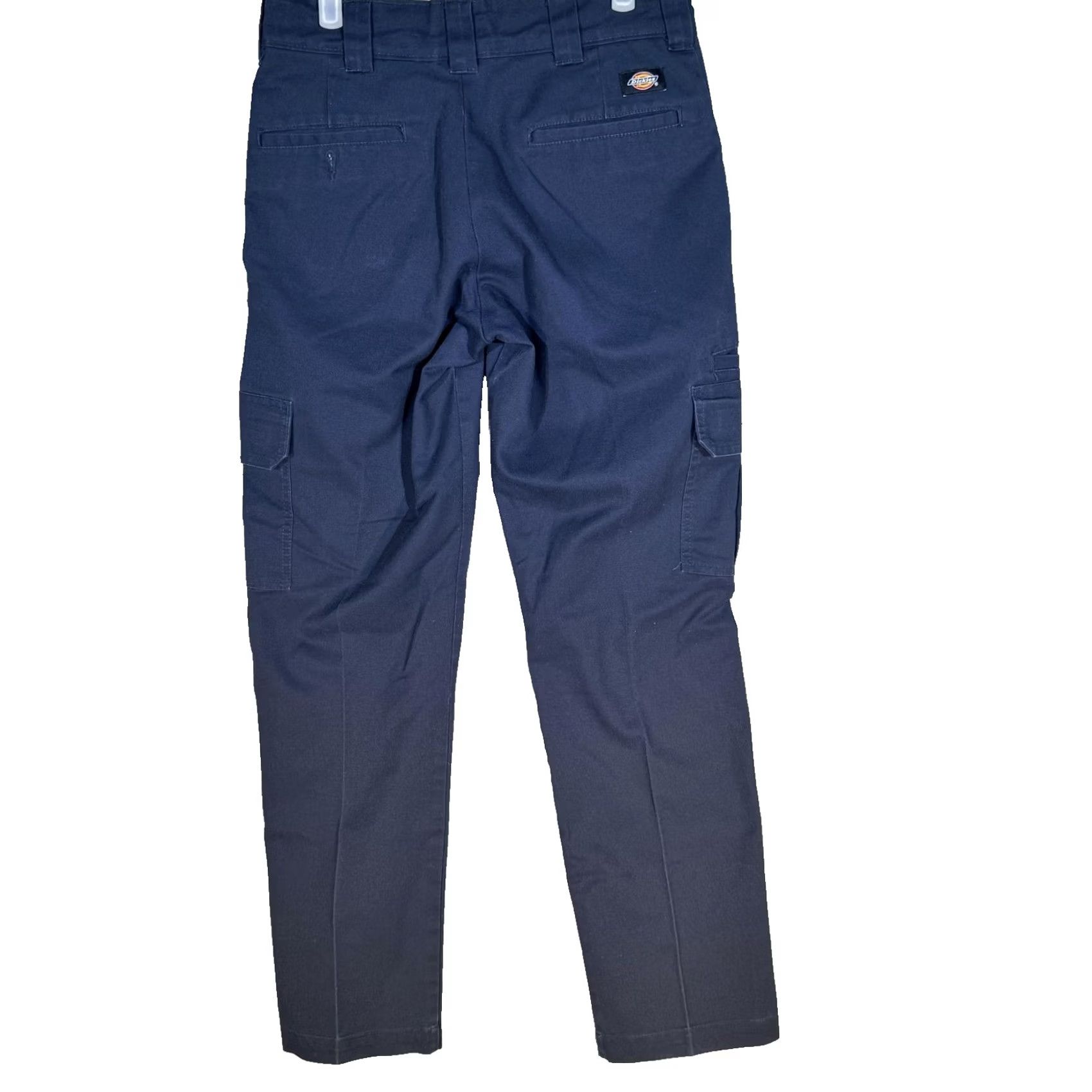 Dickies Dickies WP594DN Slim Straight Cargo Work Pants Mens 30x32 Blue Twill Cotton Blend Utility Workwear Size US 30 / EU 46 - 2 Thumbnail