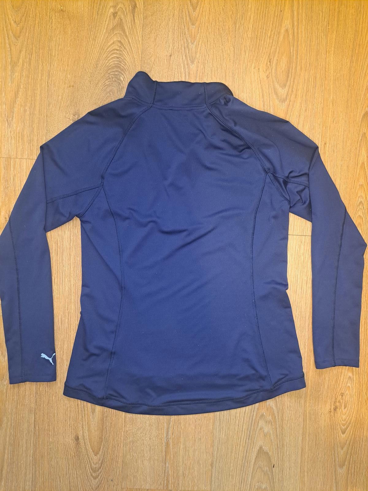 Puma PGA Tour Puma Quarter Zip Pullover Sweater Womens Large Blue Size ONE SIZE - 5 Thumbnail
