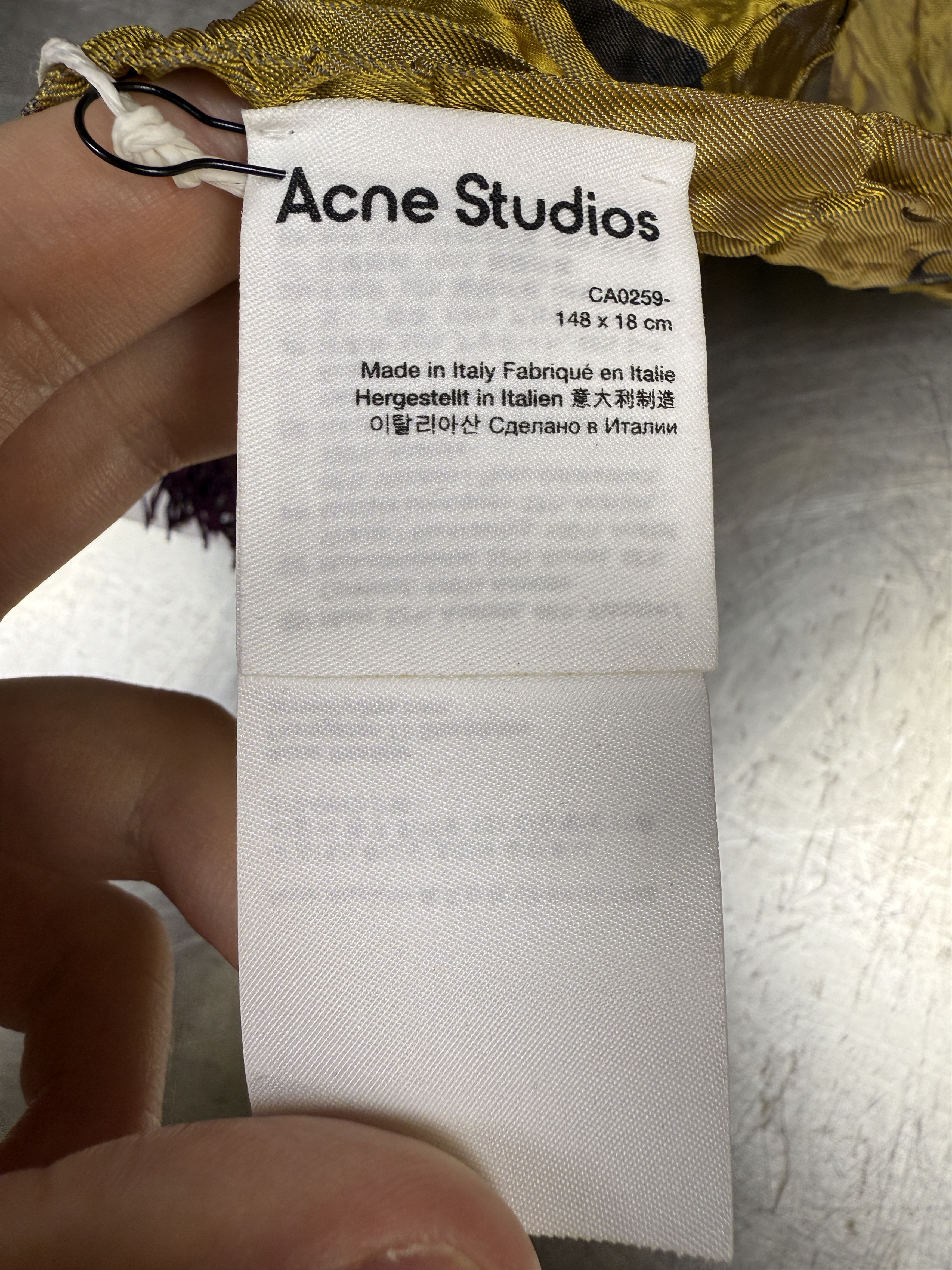 Acne Studios $320 Acne Studios Floragatan 13 Crinkle Scarf Size ONE SIZE - 7 Thumbnail
