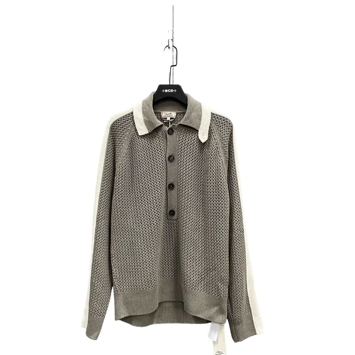 Hermes Hermes Cotton Cashmere Knit Polo XL Size US XL / EU 56 / 4 - 1 Thumbnail