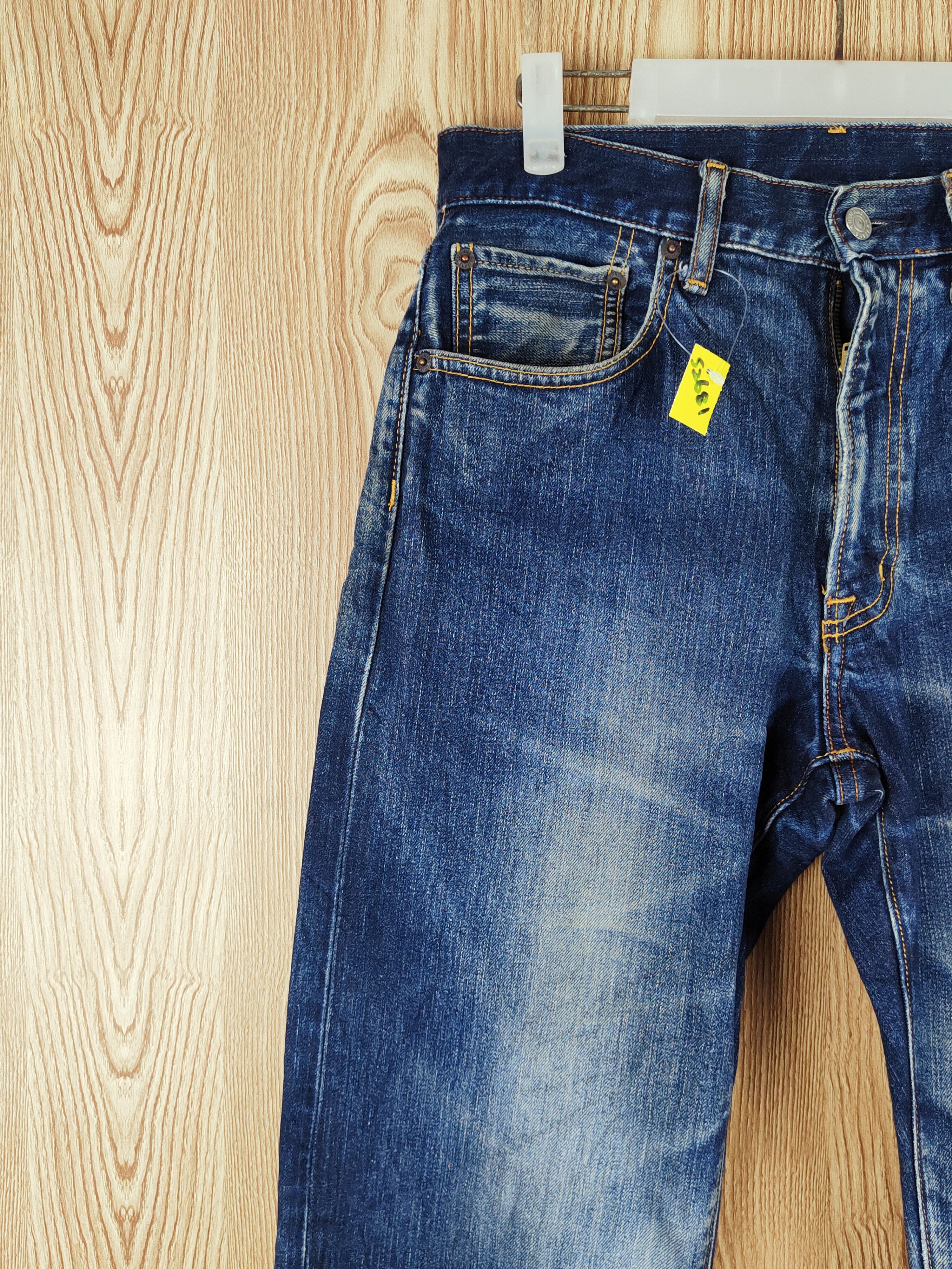 GU GU Dark Blue Distressed Ripped Jeans #S2681 Size US 30 / EU 46 - 3 Thumbnail