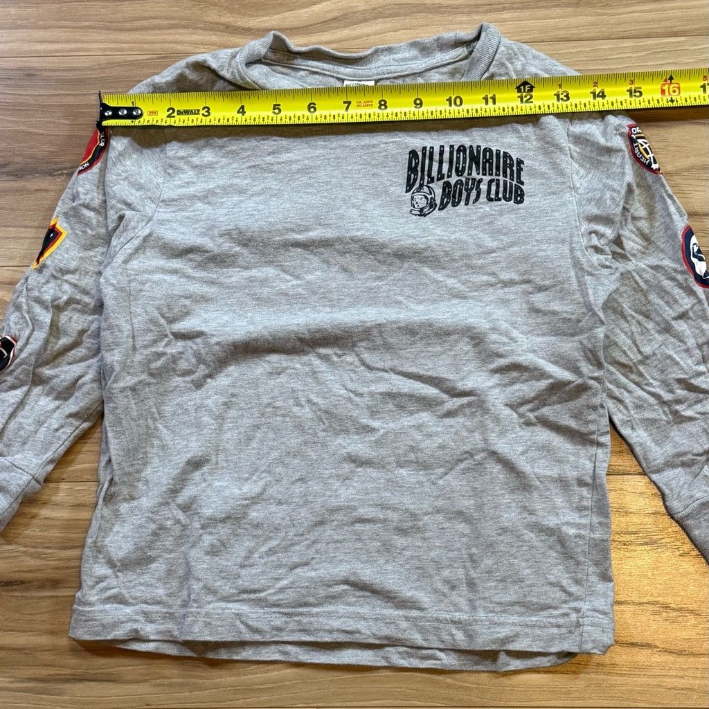Billionaire Boys Club Billionaire Boys Club Boys 7/8 Gray Long Sleeve Shirt Size US XXS / EU 40 - 5 Thumbnail