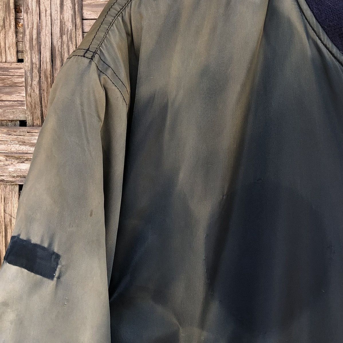 Vintage VTG THRASHED Faded (USAF)MA-1 Man Intermediate Bomber Jacket Size US L / EU 52-54 / 3 - 7 Thumbnail