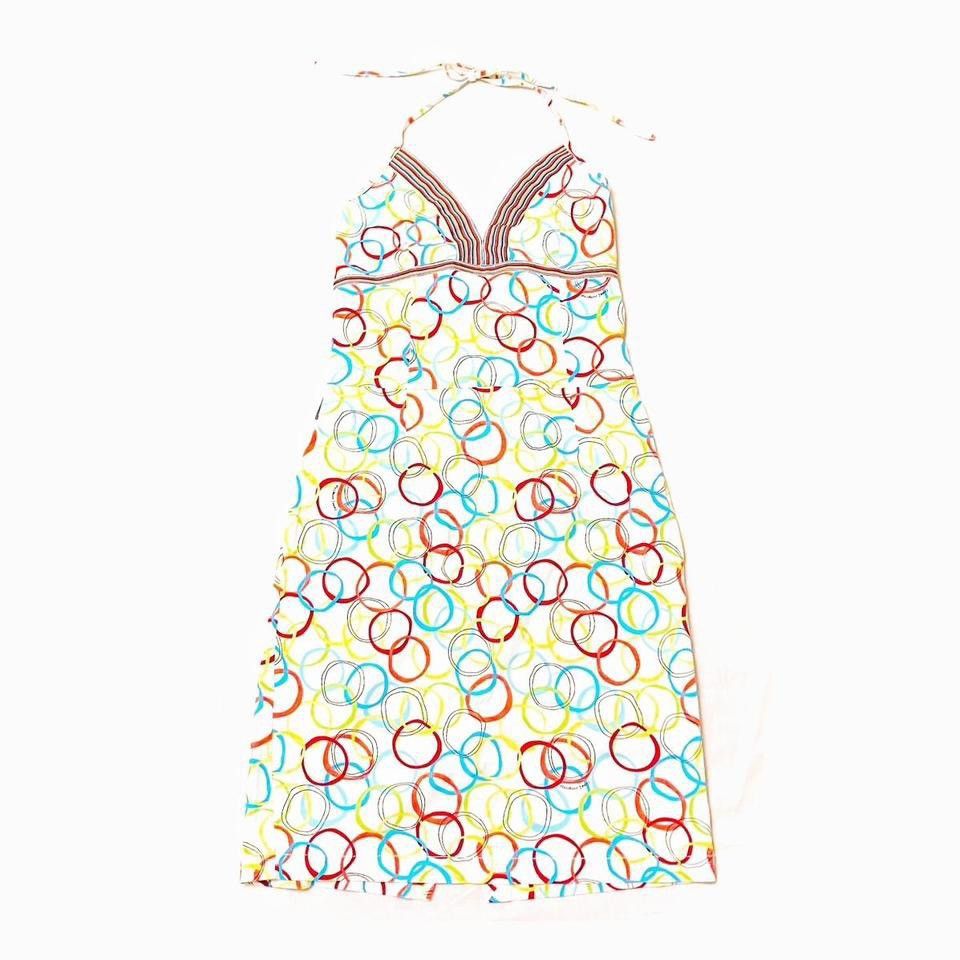 Vintage Y2K Moschino Jeans Colorful Rainbow Dress