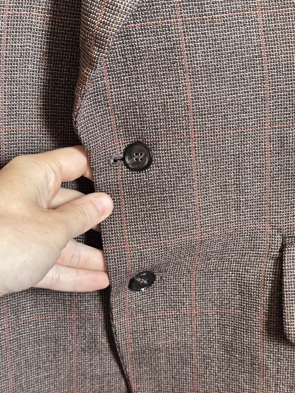 Burton BURTON vintage UK custom tailored check avant garde jacket Size 38R - 4 Thumbnail