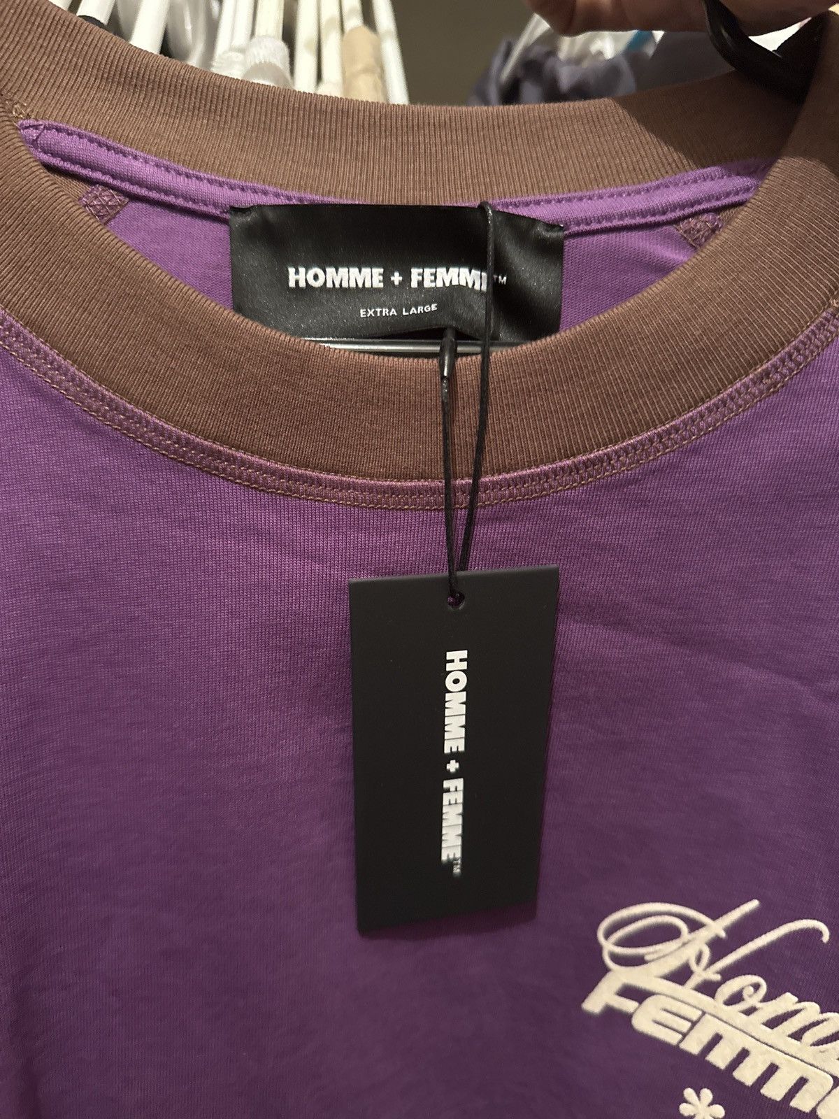 Homme + Femme La HOMME FEMME WESTWOOD RAGLAND TEE BROWN/PURPLE Size US XL / EU 56 / 4 - 1 Thumbnail