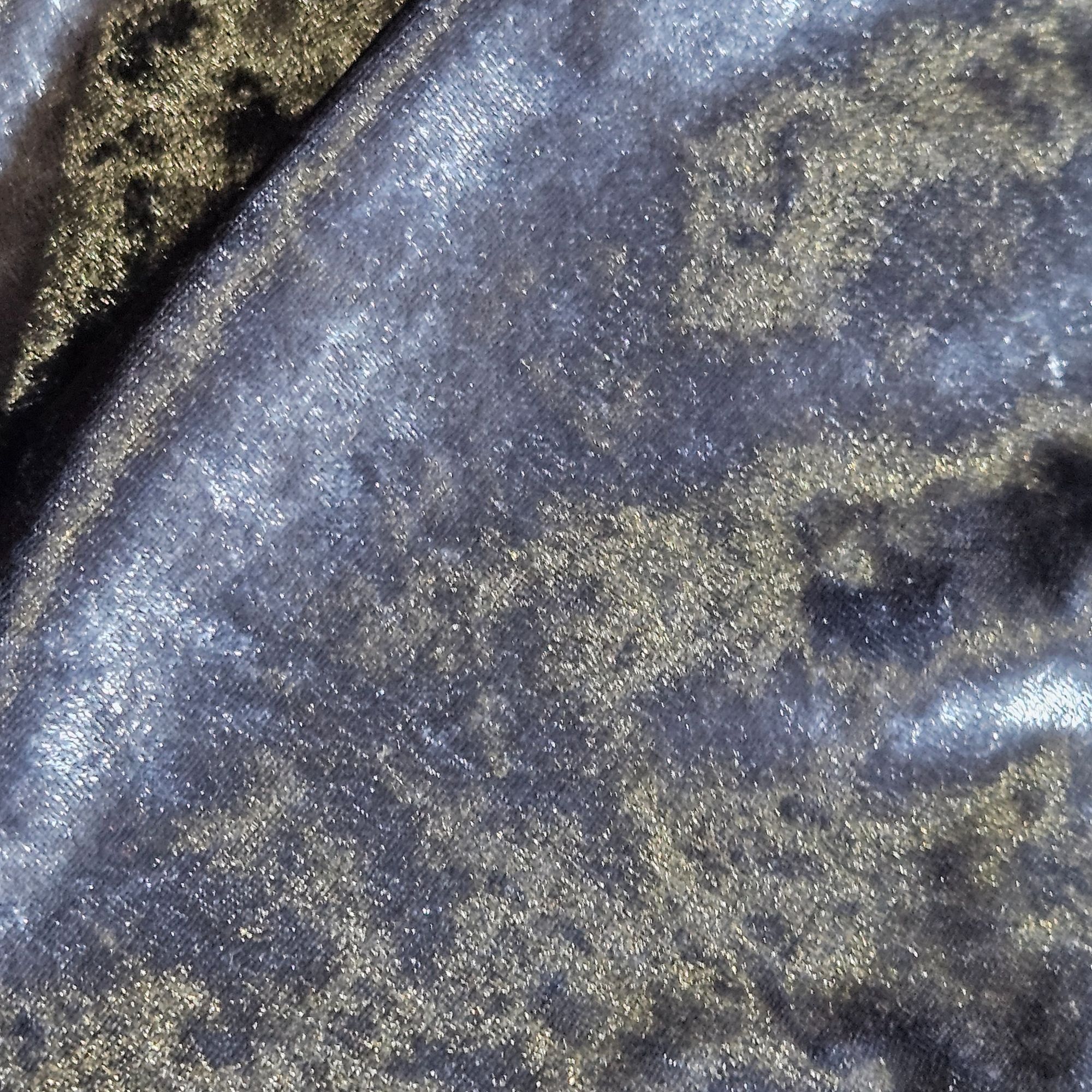 Anthropologie Cousin Earl Crushed Velvet Cowl Top Blue Large Metallic Glam Size L / US 10 / IT 46 - 6 Thumbnail