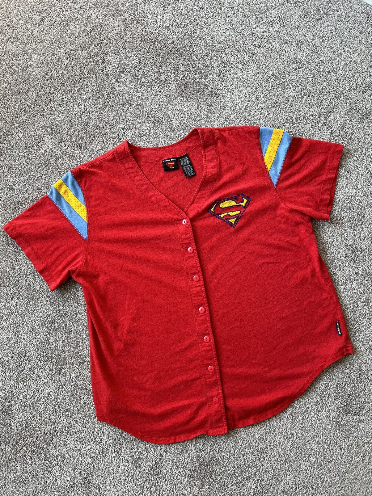 Vintage × Warner Bros 2003 Superman Jersey Size US L / EU 52-54 / 3 - 2 Thumbnail