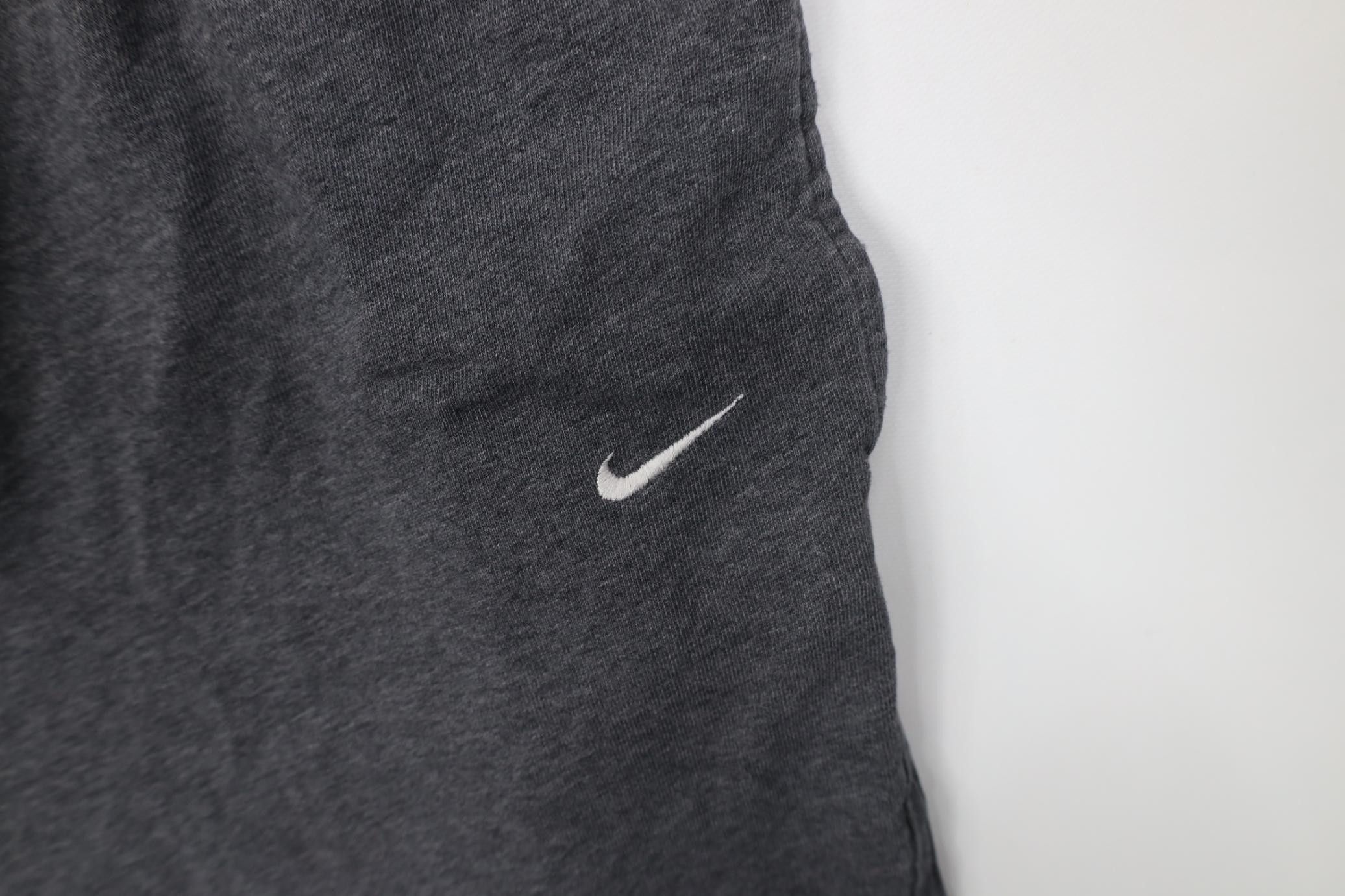 Nike Vintage Y2K Nike Mini Swoosh Cotton Knit Wide Leg Pants Gray Size US 38 / EU 54 - 6 Thumbnail